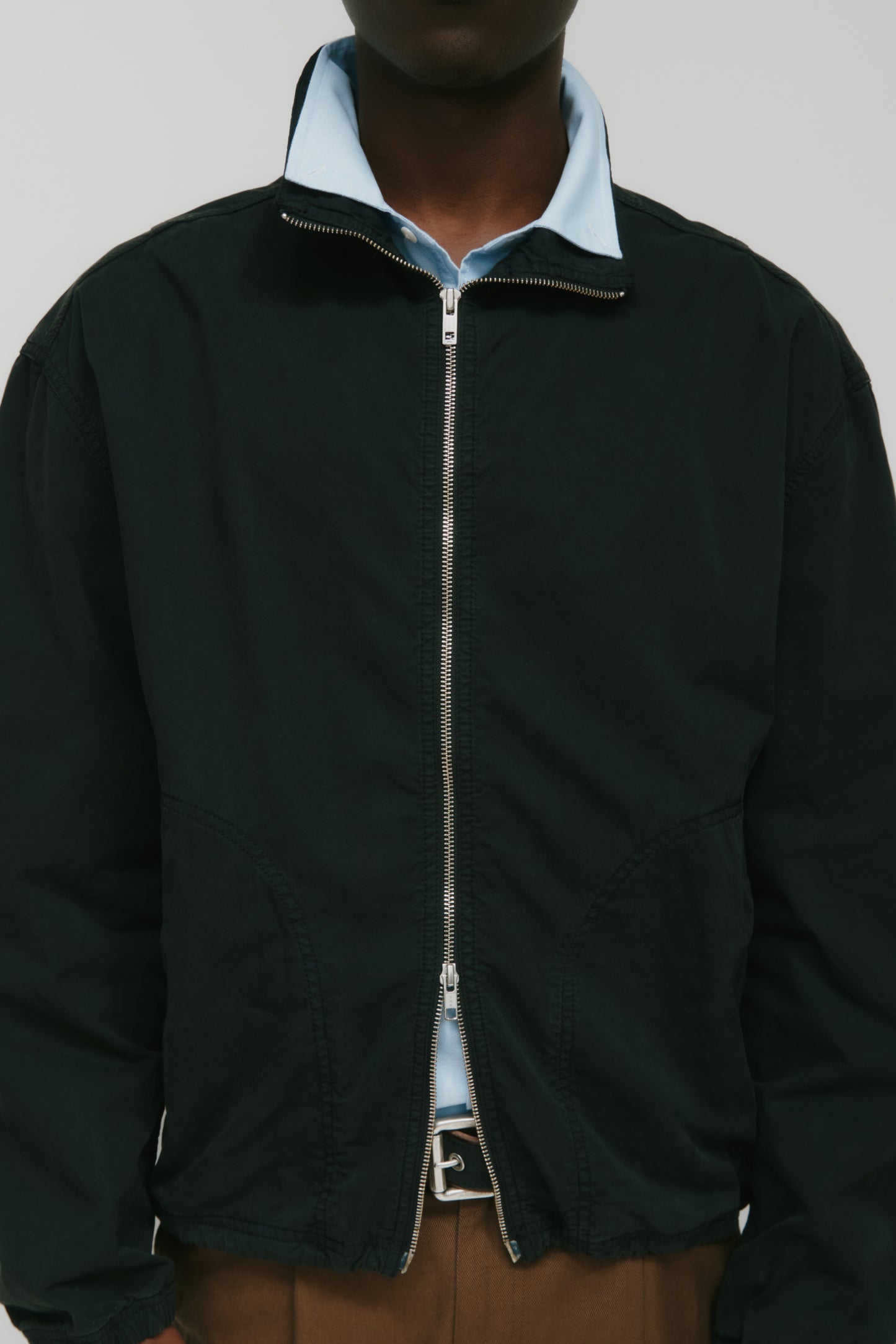 Men's Tefnut Stand Collar Jacket in Black