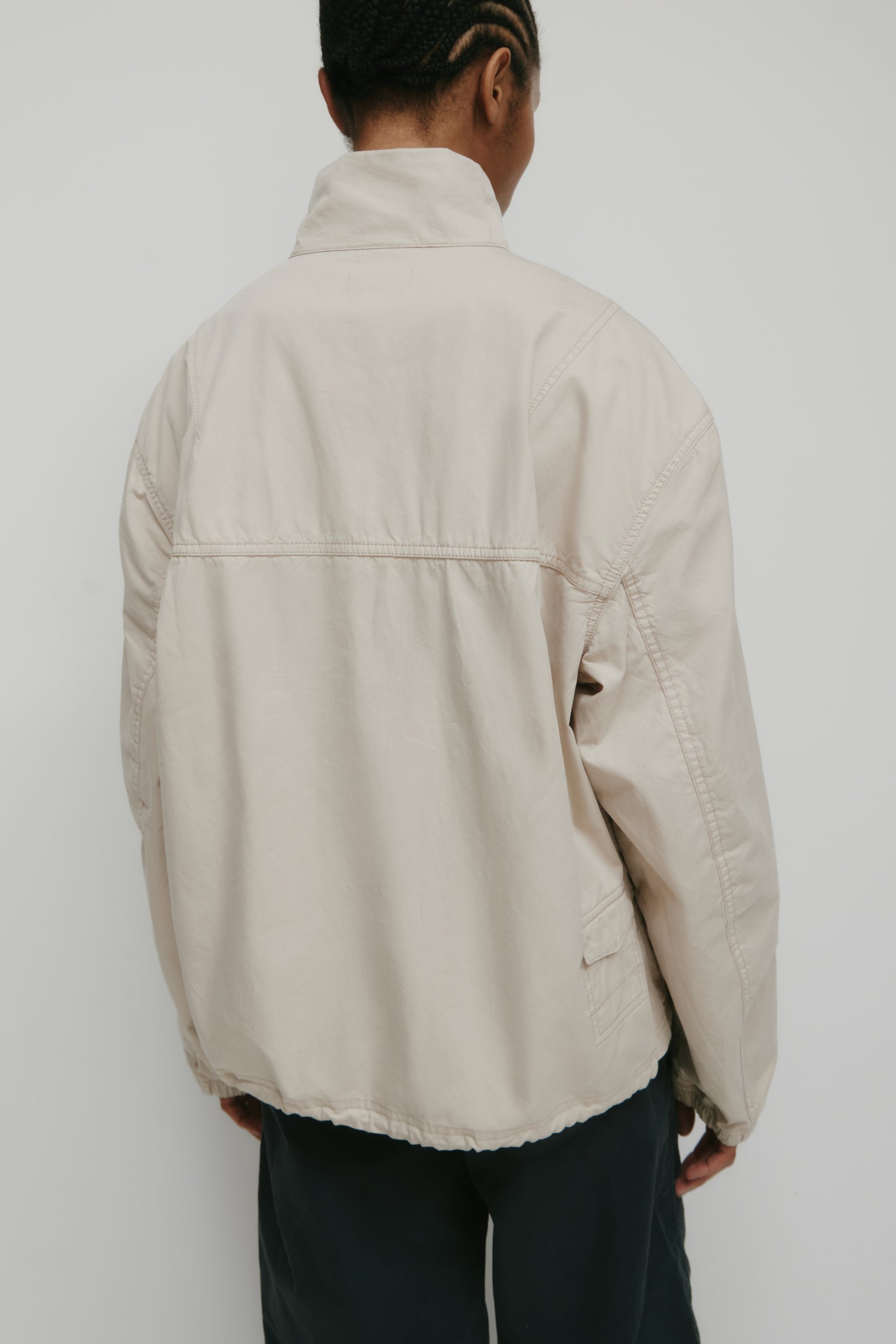 Men's Tefnut Stand Collar Jacket in Stone