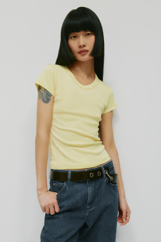 Women's High V-neck Tee in Sorbet