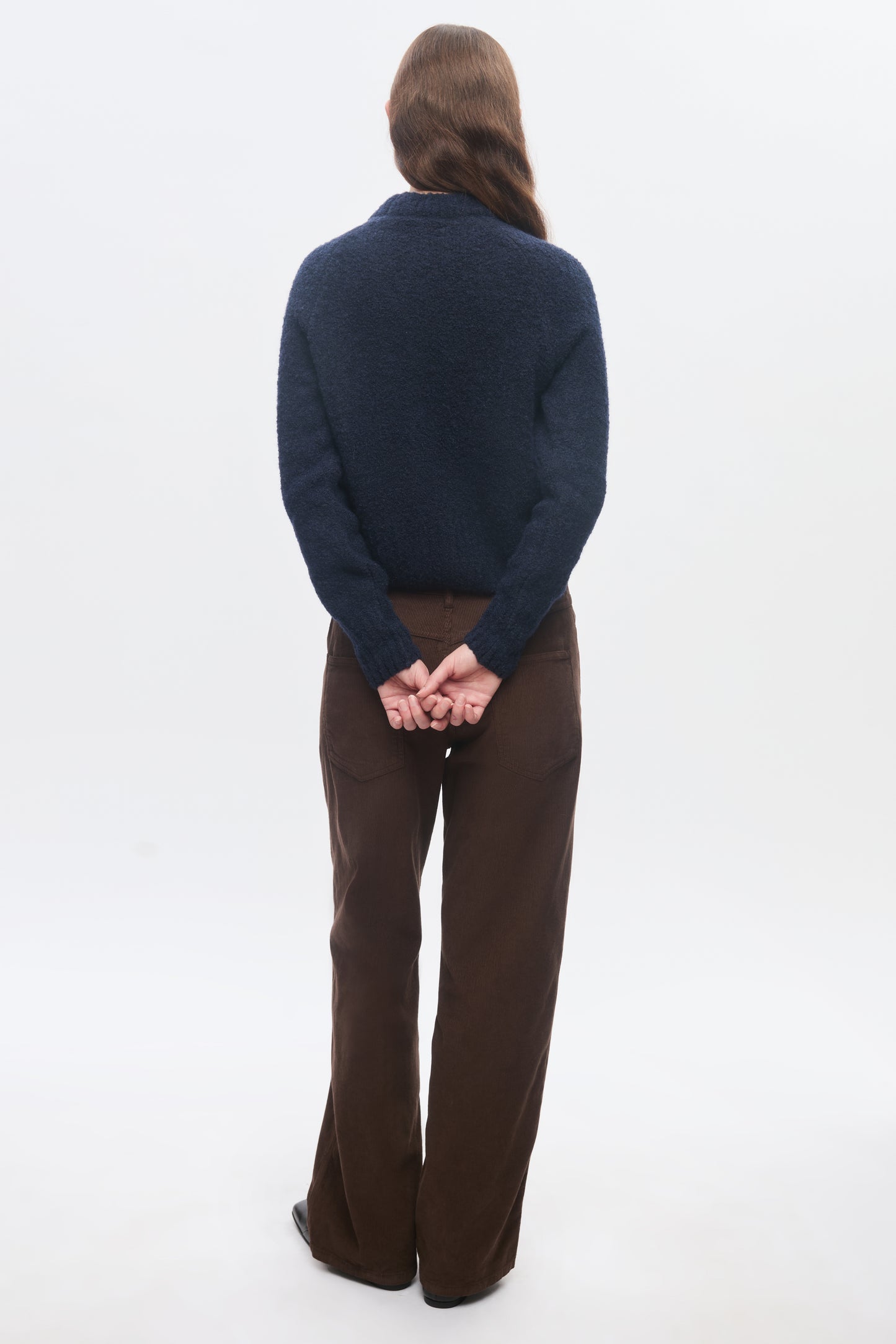 Women's Aliya Crewneck Sweater in Midnight/Sand
