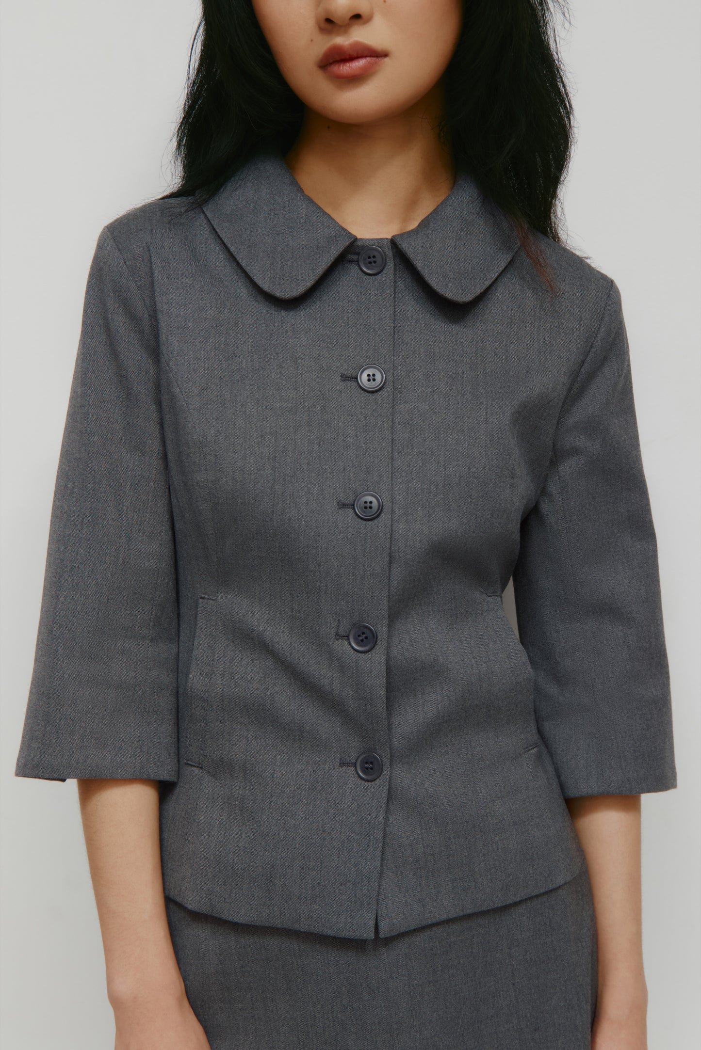 Women's Anisa Jacket in Charcoal Mix