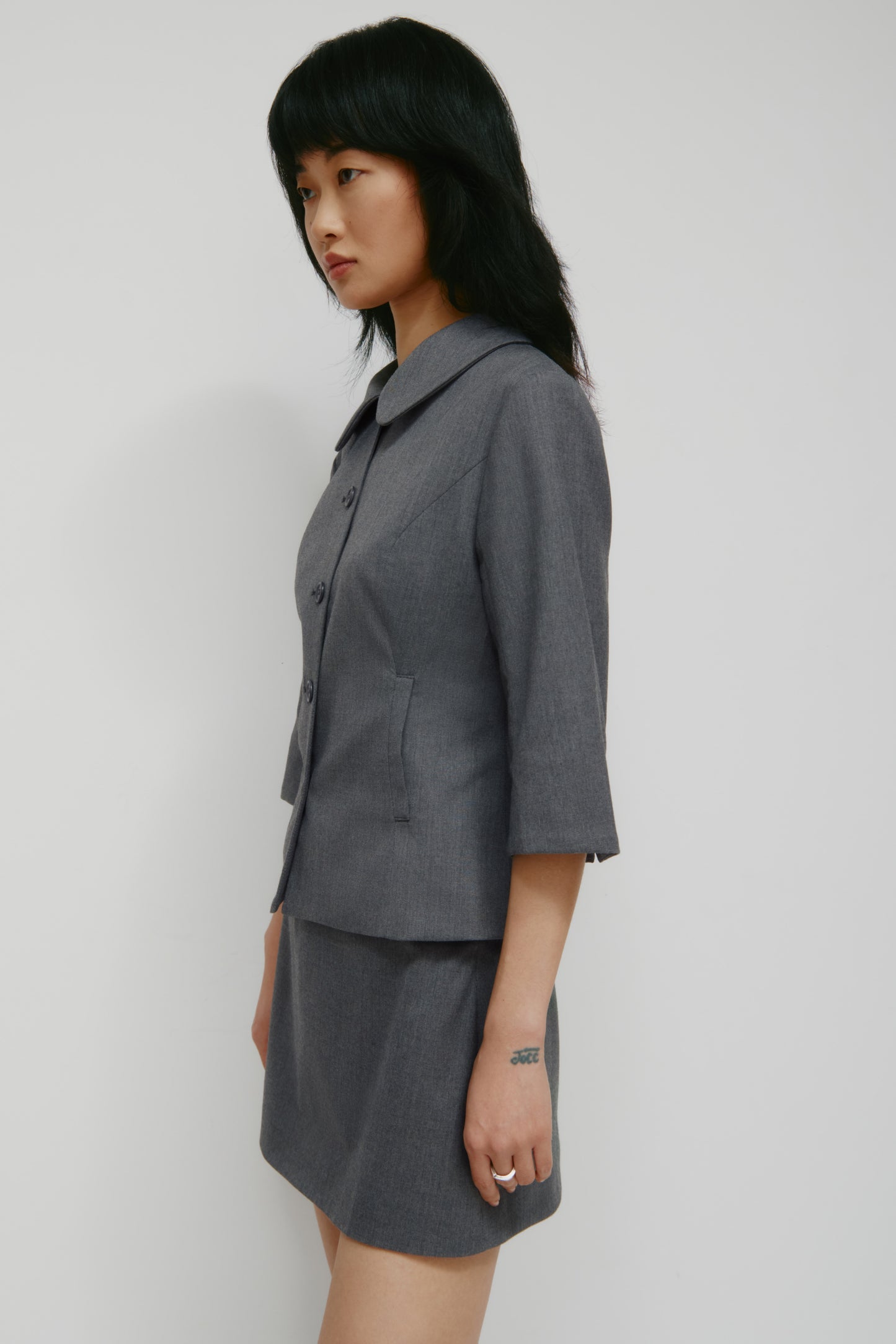 Women's Anisa Jacket in Charcoal Mix
