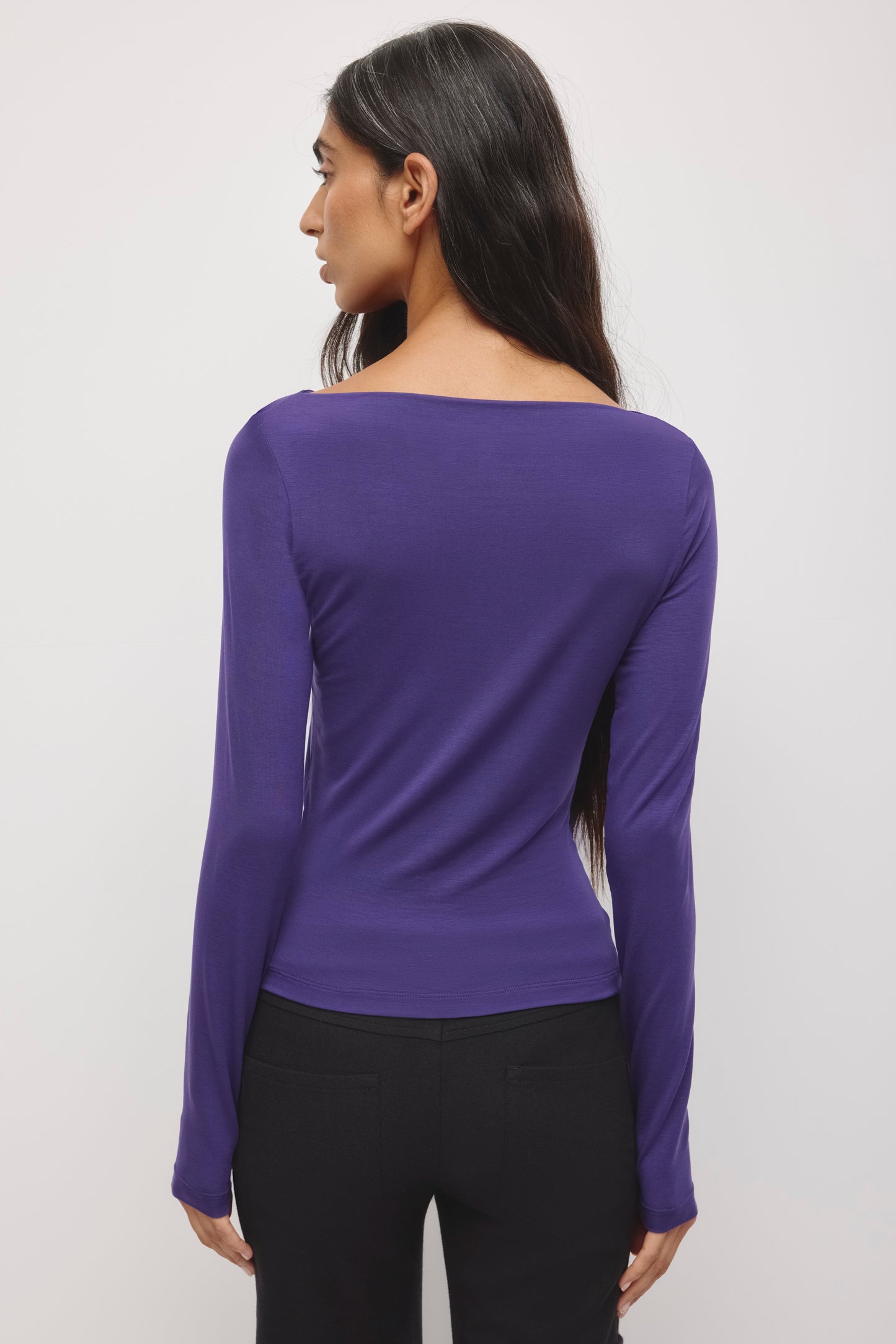 Women's Basima Longsleeve in Deep Purple
