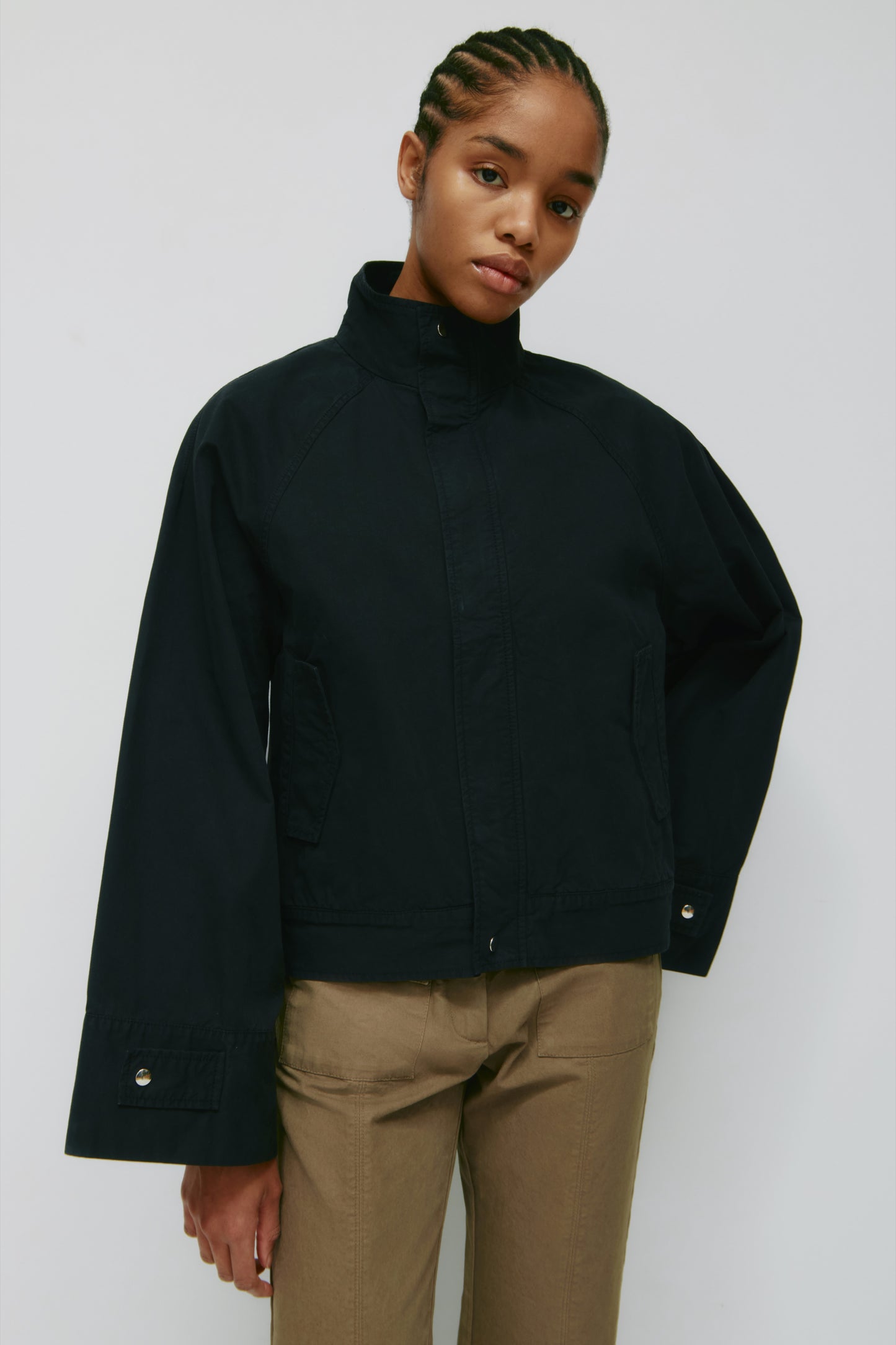 Women's Blouson Jacket in Black