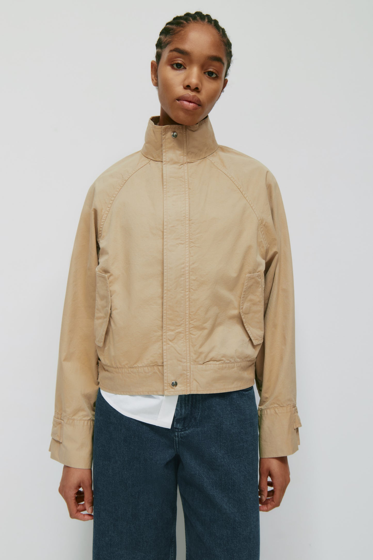 Women's Blouson Jacket in Safari