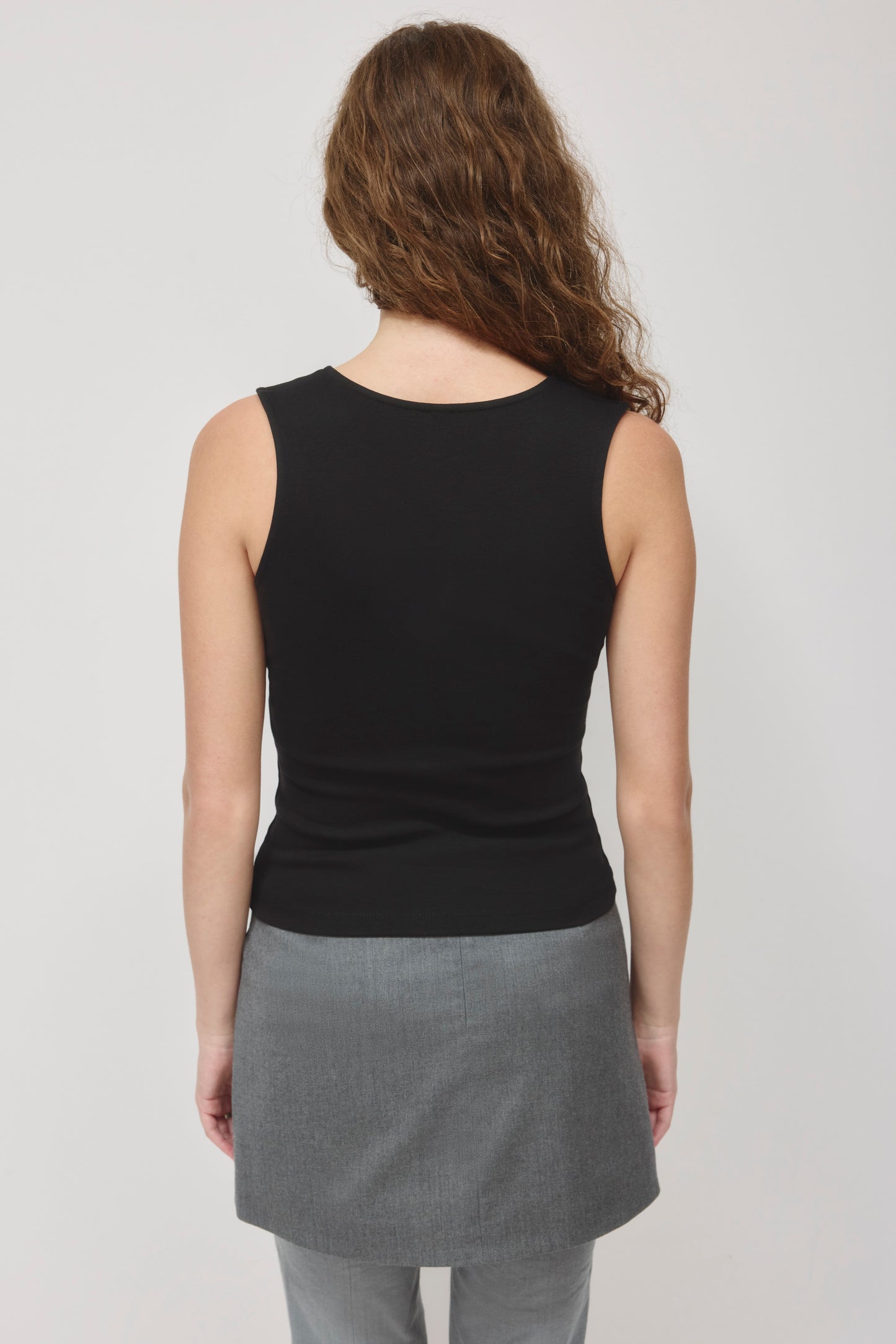 Women's Crossover Tank in Black