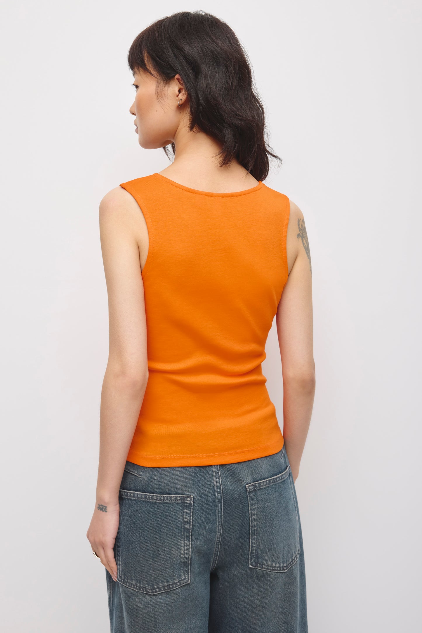 Women's Crossover Tank in Persimmon