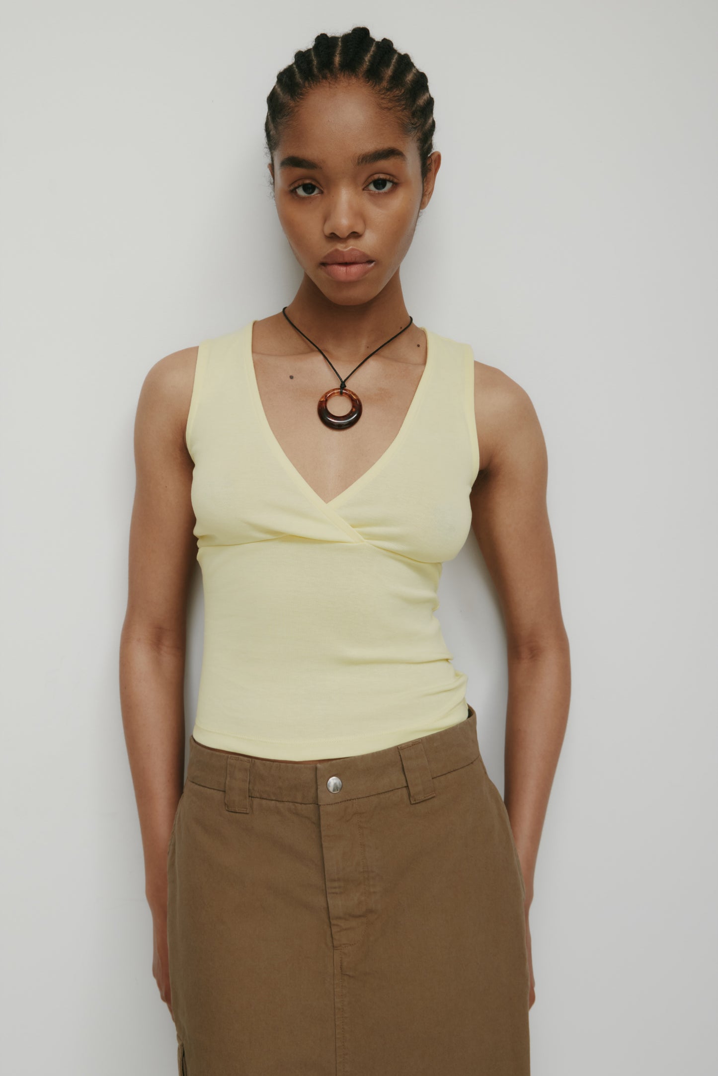 Women's Crossover Tank in Sorbet