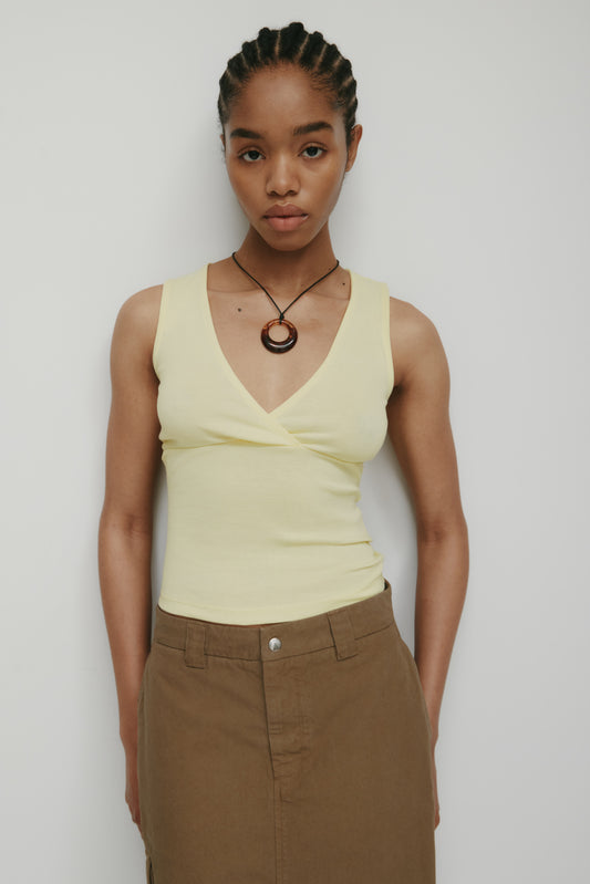 Women's Crossover Tank in Sorbet