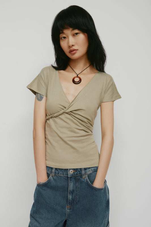 Women's Dalila Twist Top in Desert