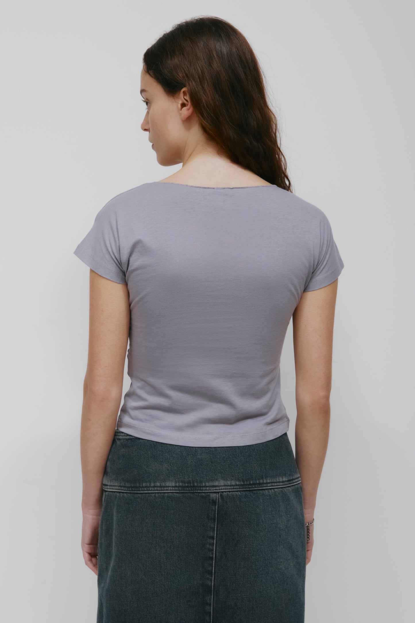 Women's Dalila Twist Top in Dusty Grape