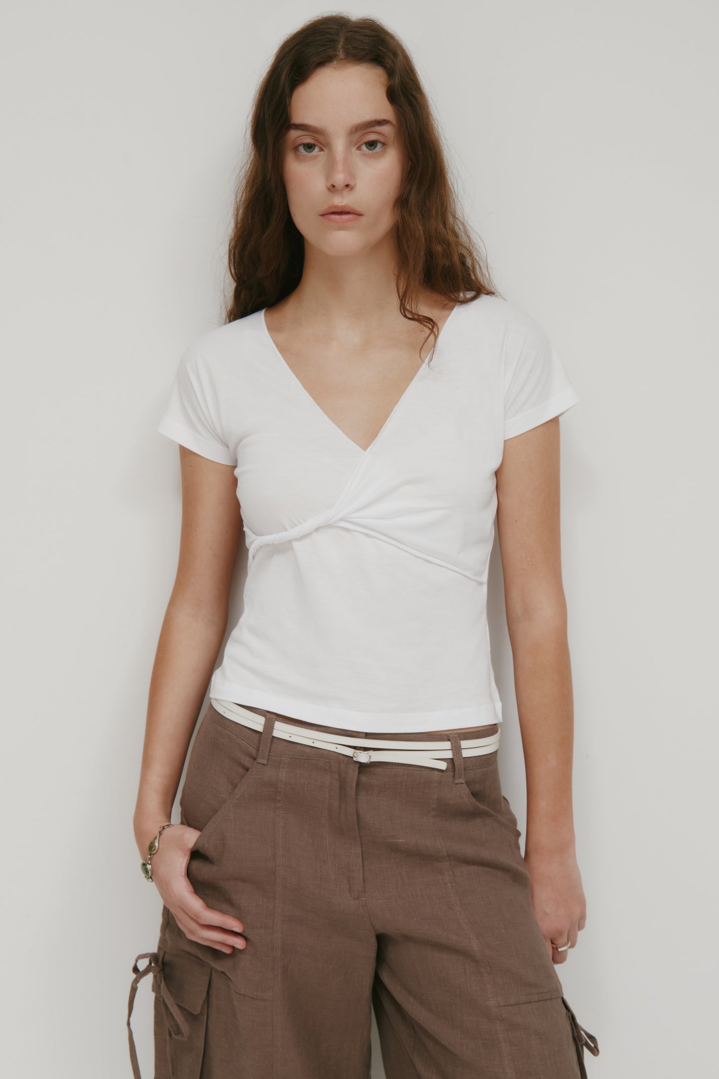 Women's Dalila Twist Top in White