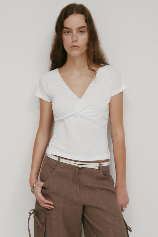 Women's Dalila Twist Top in White