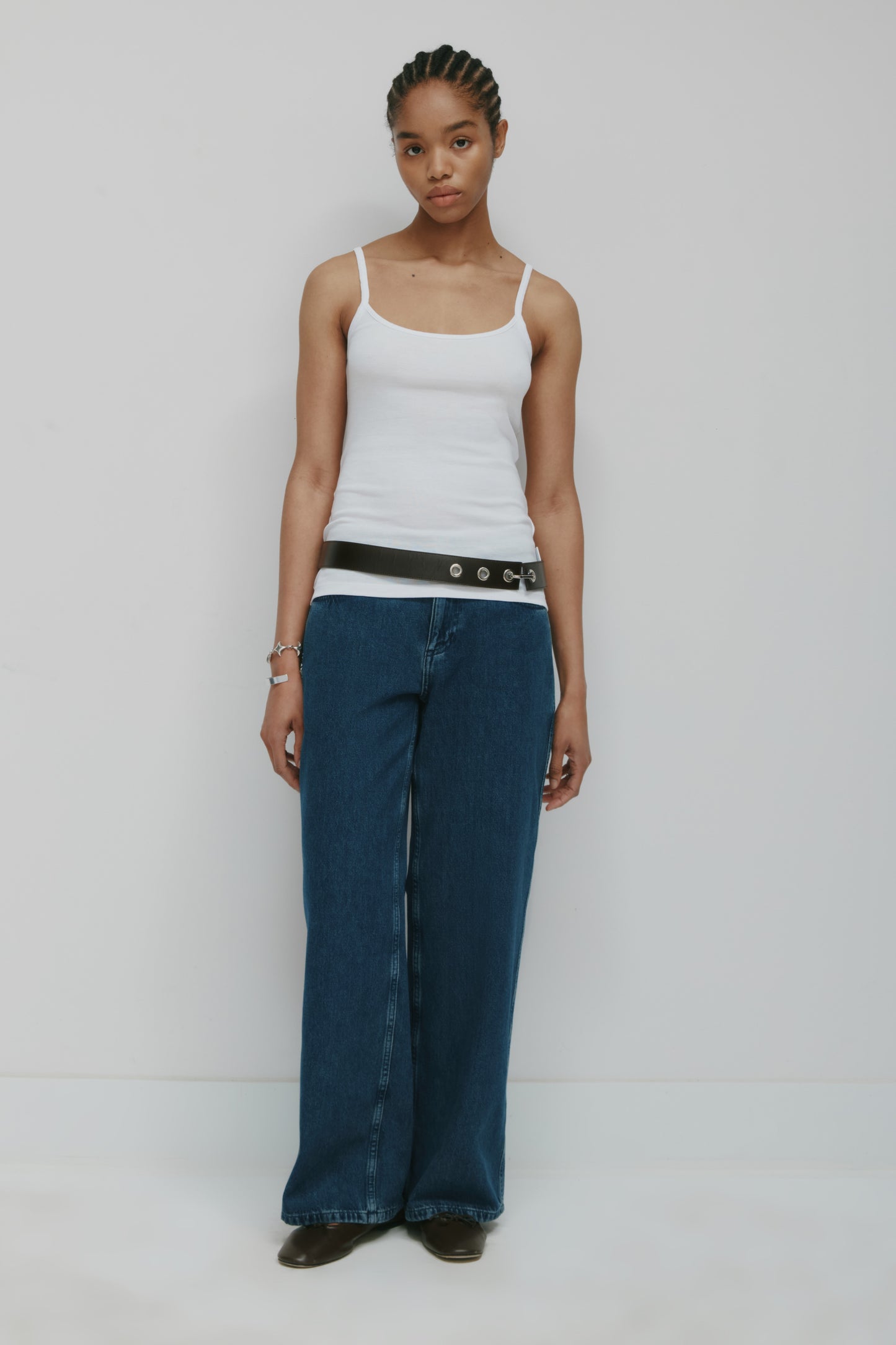 Women's Elongated Cami in White