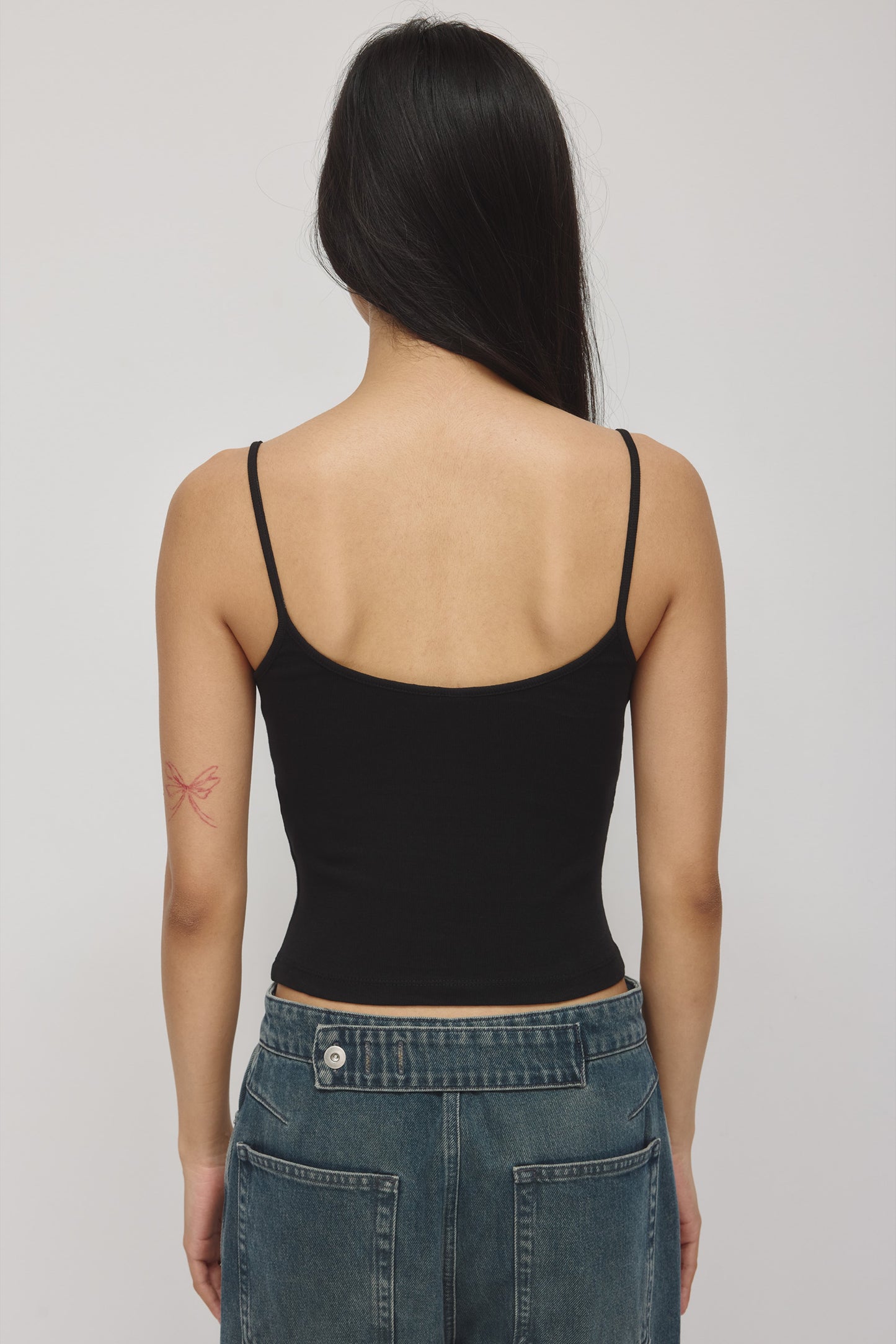 Women's Gathered Cami in Black