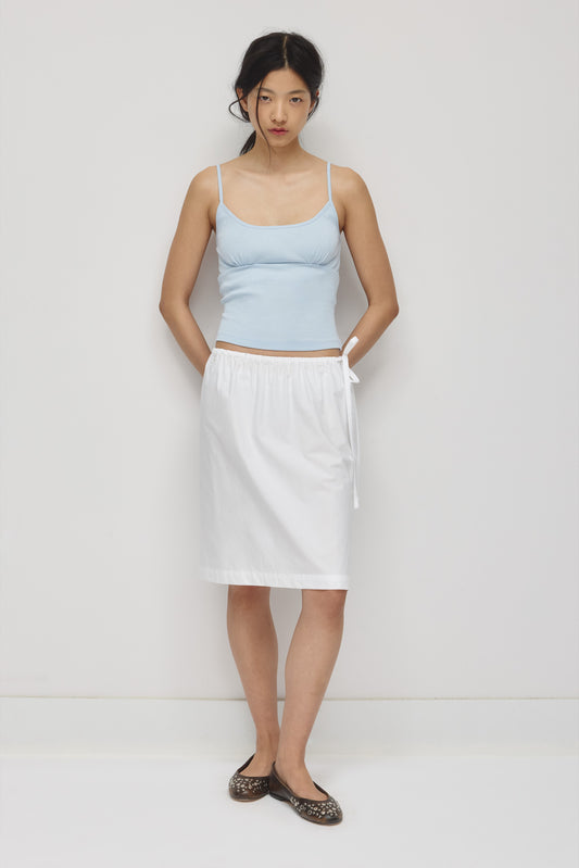 Women's Gathered Cami in Blue Aura