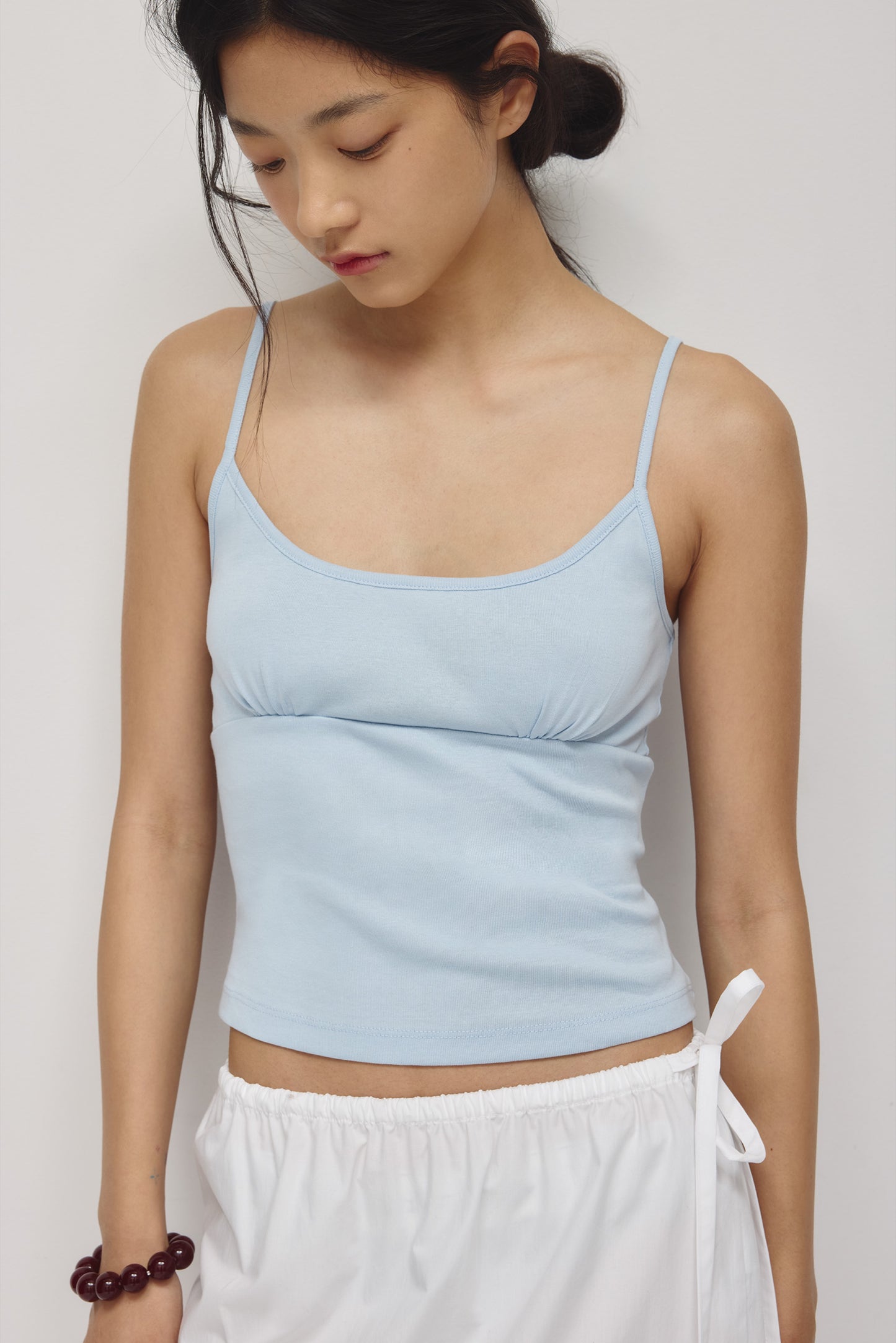 Women's Gathered Cami in Blue Aura