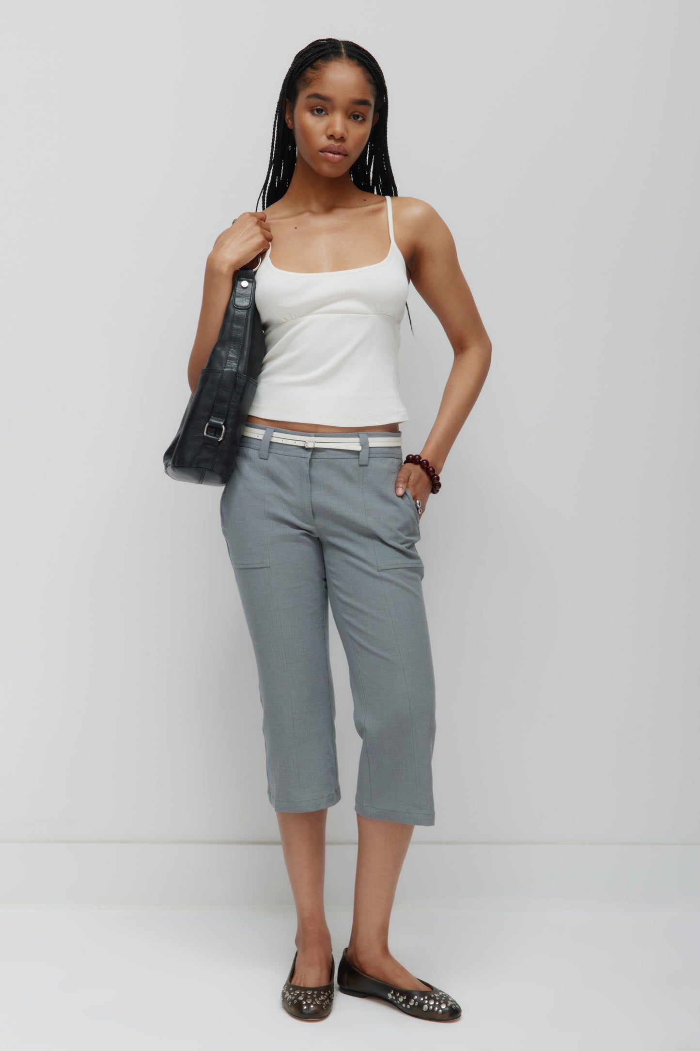 Women's Gathered Cami in Marshmallow