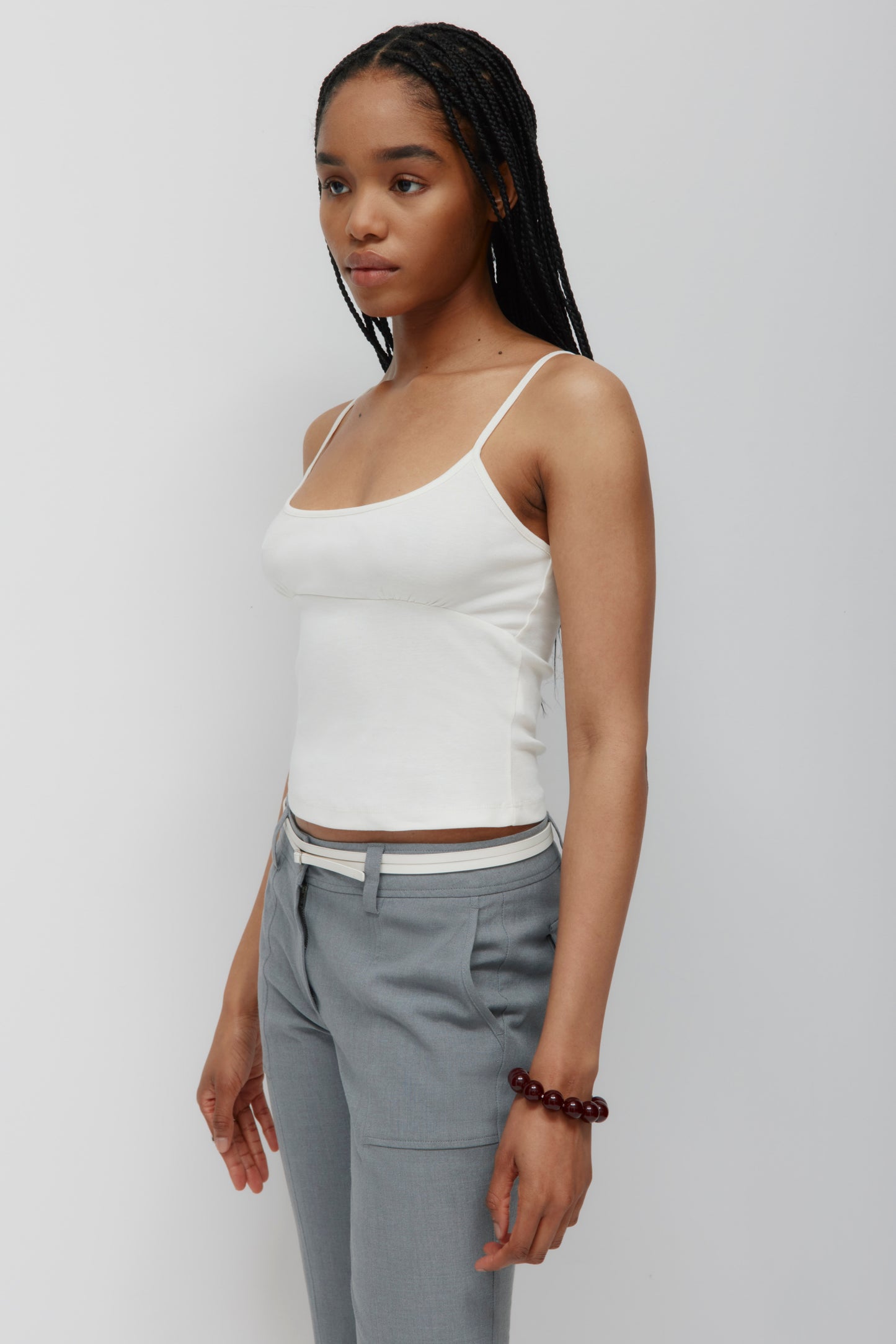 Women's Gathered Cami in Marshmallow
