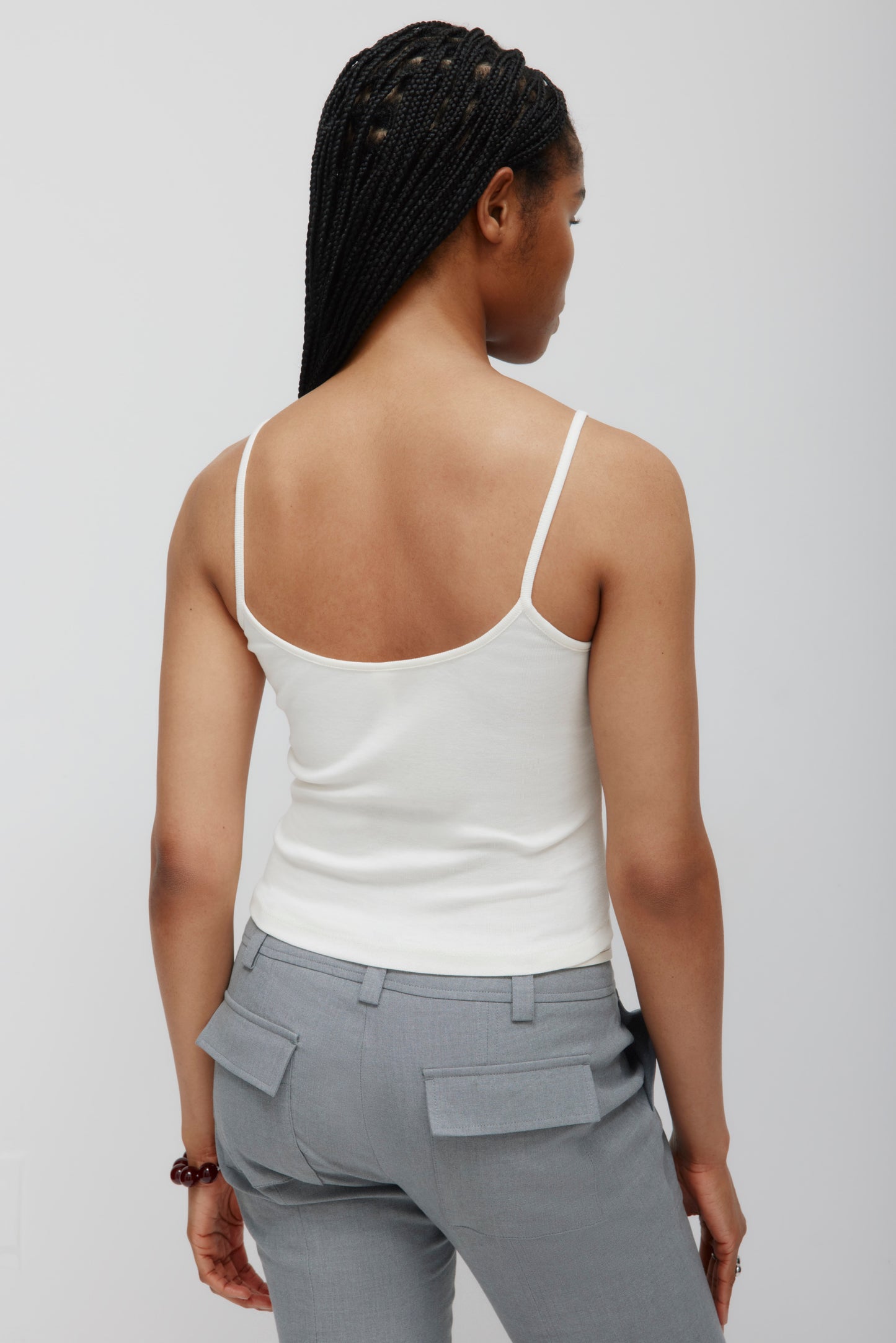 Women's Gathered Cami in Marshmallow