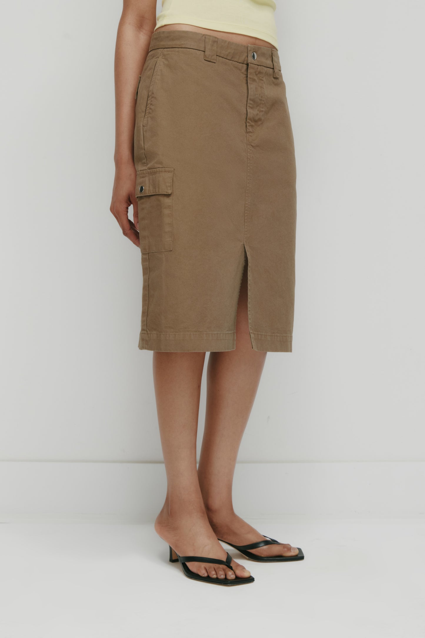 Women's Heka Skirt in Khaki Brown