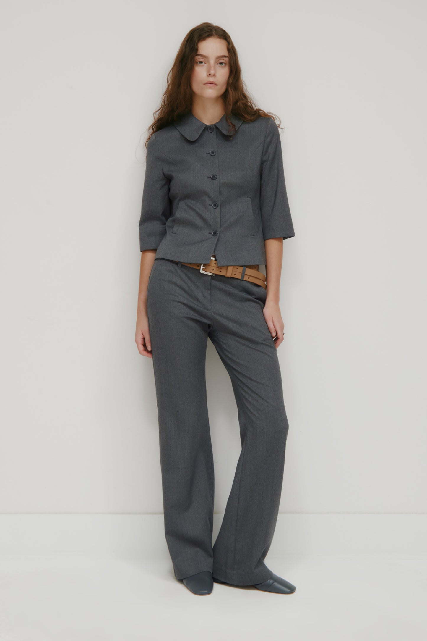 Women's Iman Trouser in Charcoal Mix