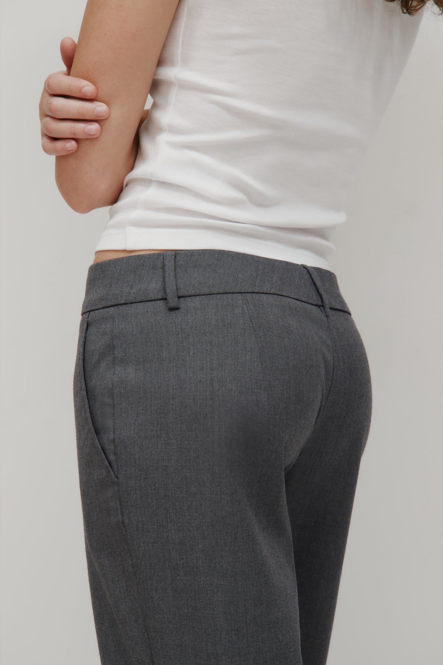 Women's Iman Trouser in Charcoal Mix
