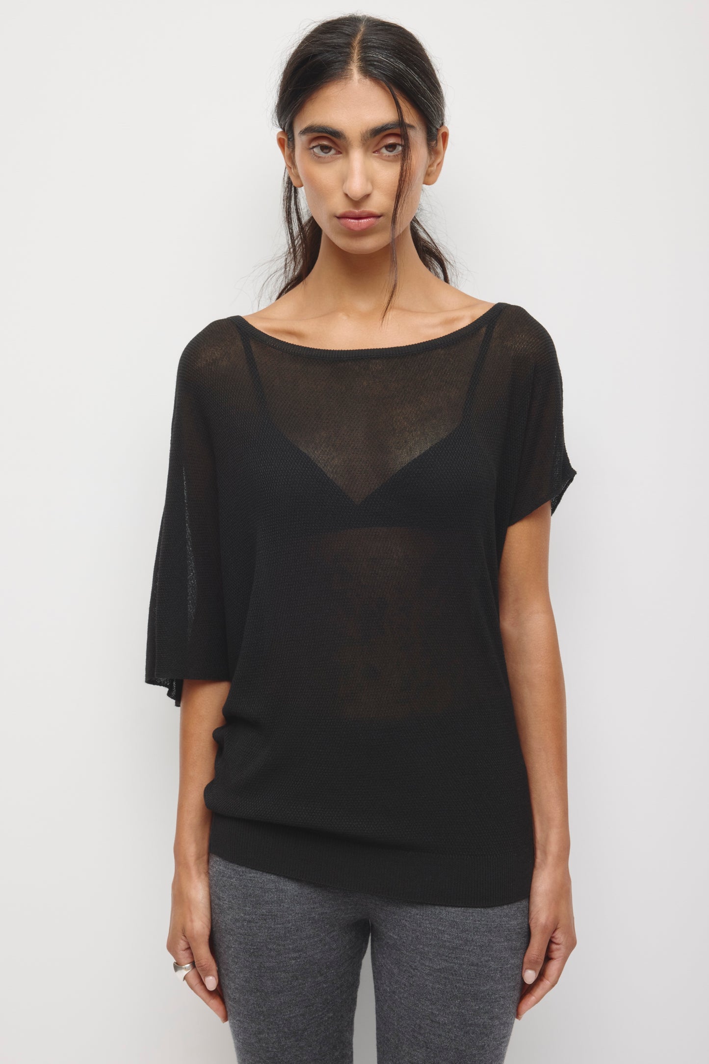 Women's Kenza Asymmetric Sweater in Black