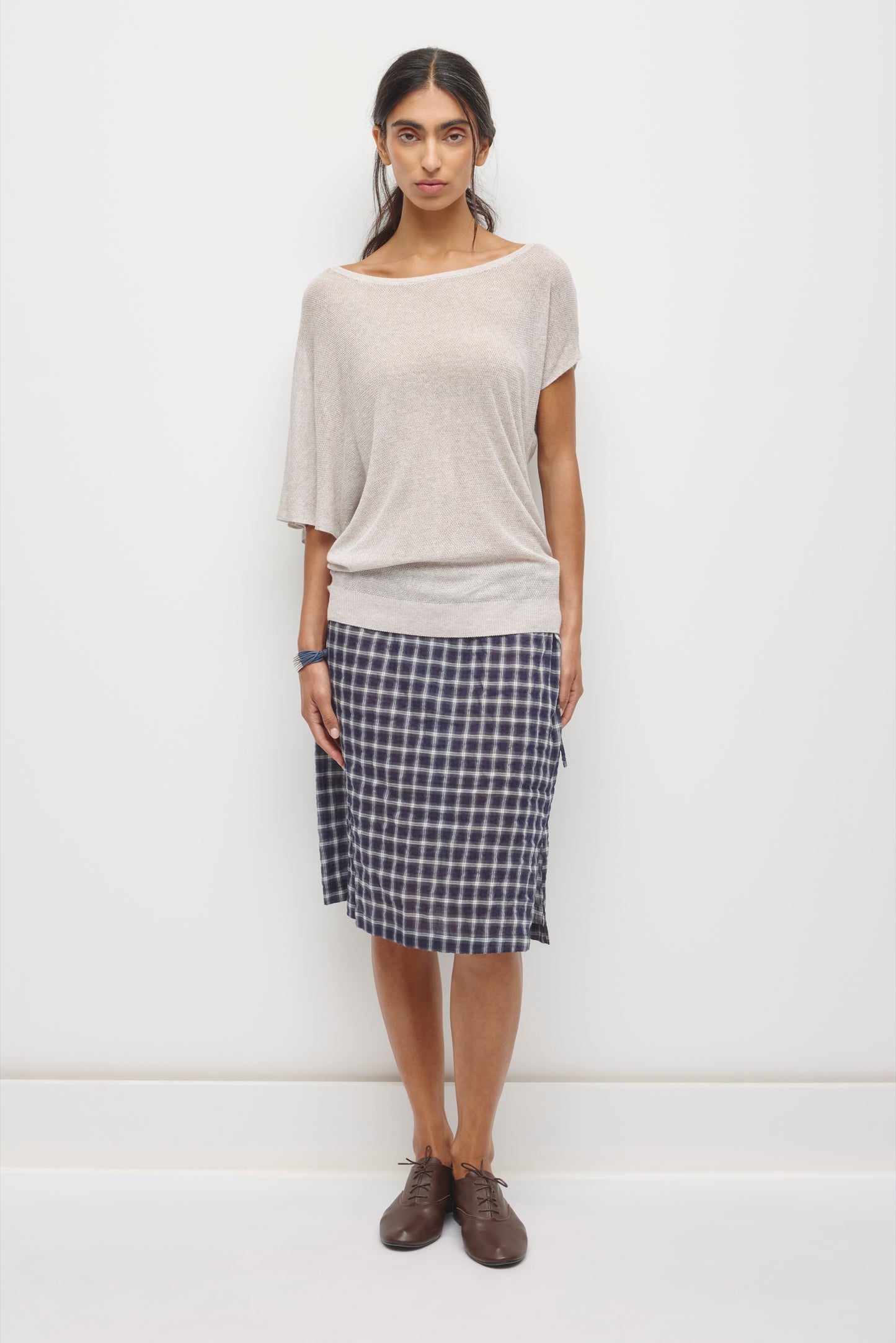 Women's Kenza Asymmetric Sweater in Piedra