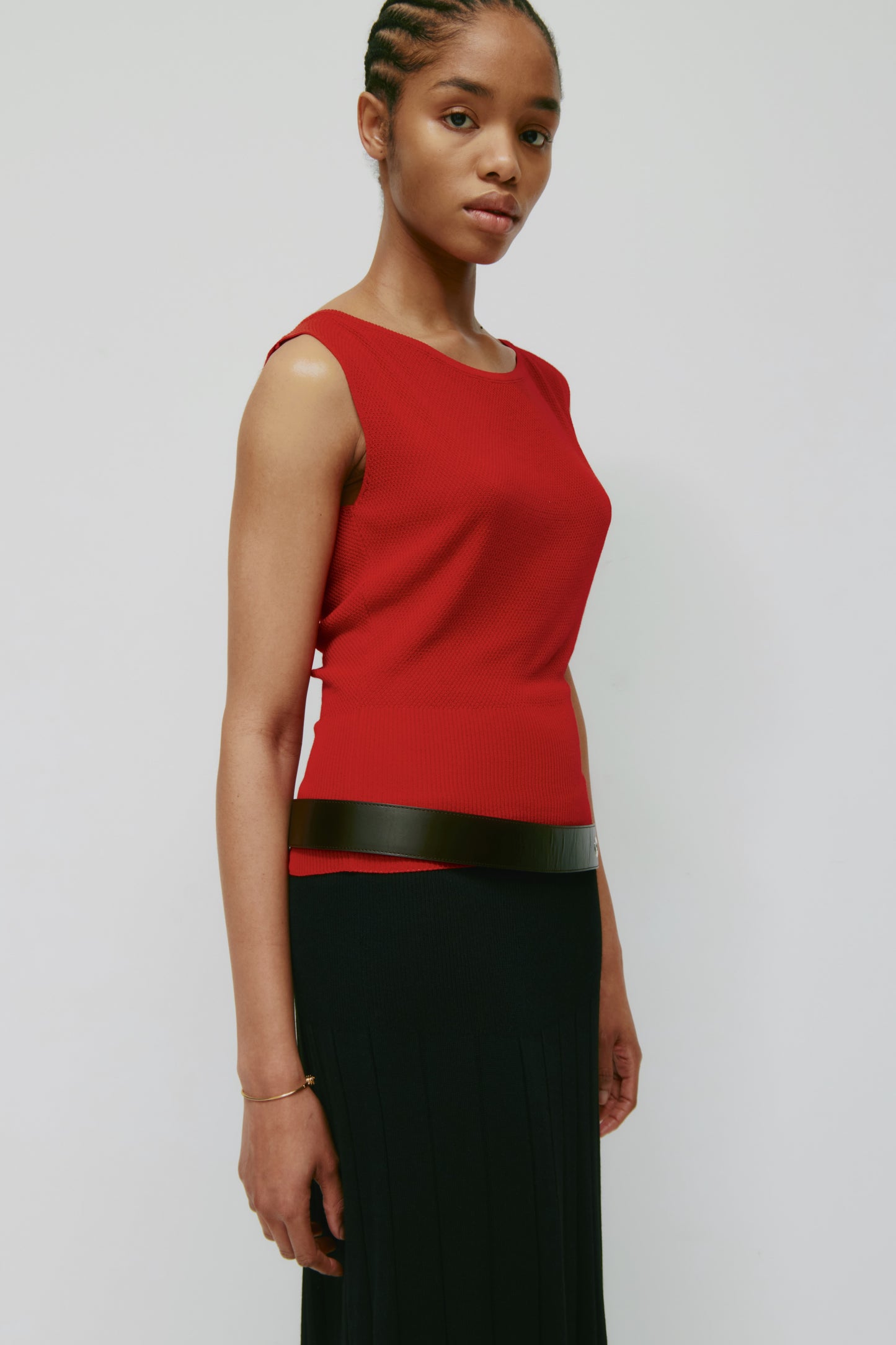 Women's Kenza Boatneck Tank in Salsa