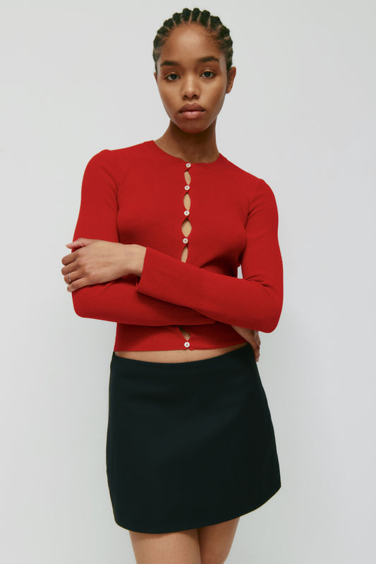Women's Kenza Kissing Cardi in Salsa