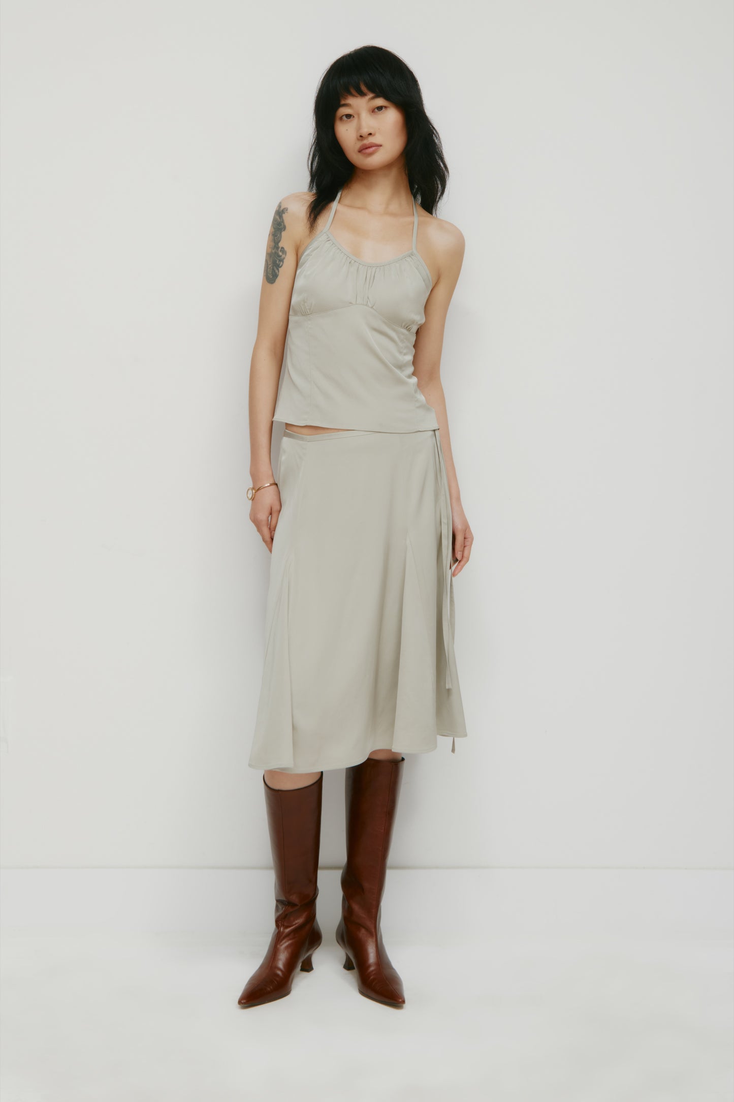 Women's Layali Halter Top in Dune Grass
