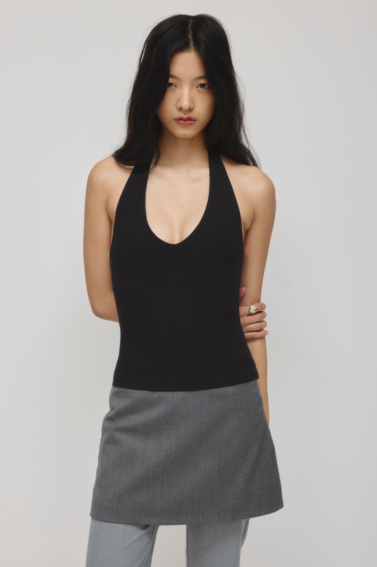 Women's Layn Infinity Halter in Black