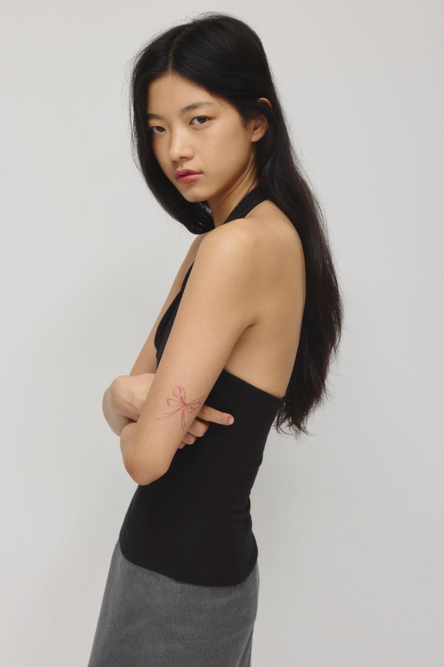 Women's Layn Infinity Halter in Black