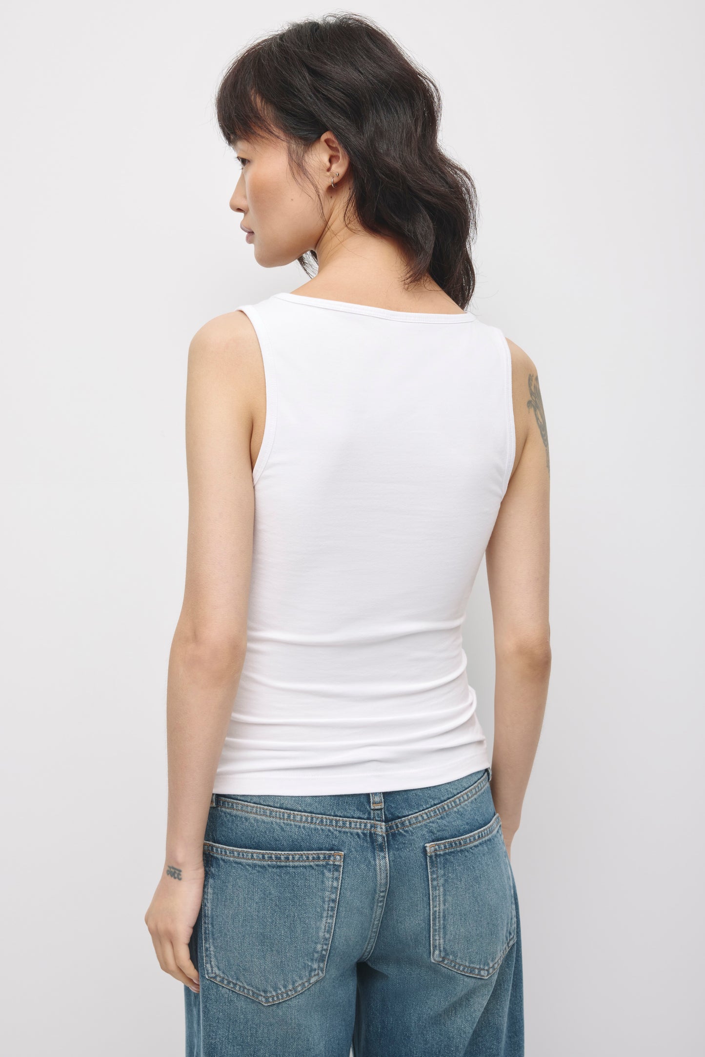 Women's Layn V-Neck Tanks in White