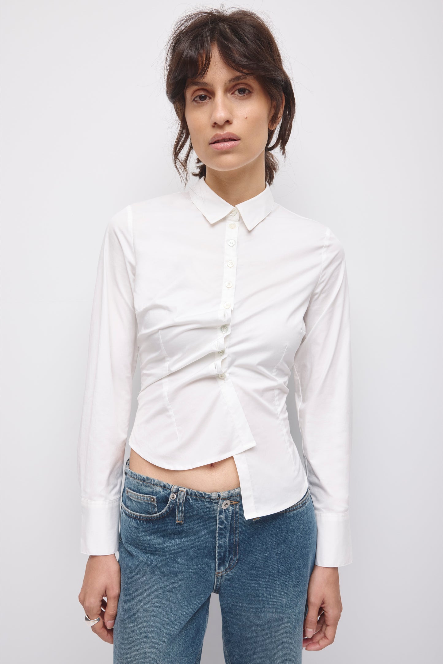 Women's Mahla Fitted Shirt in White
