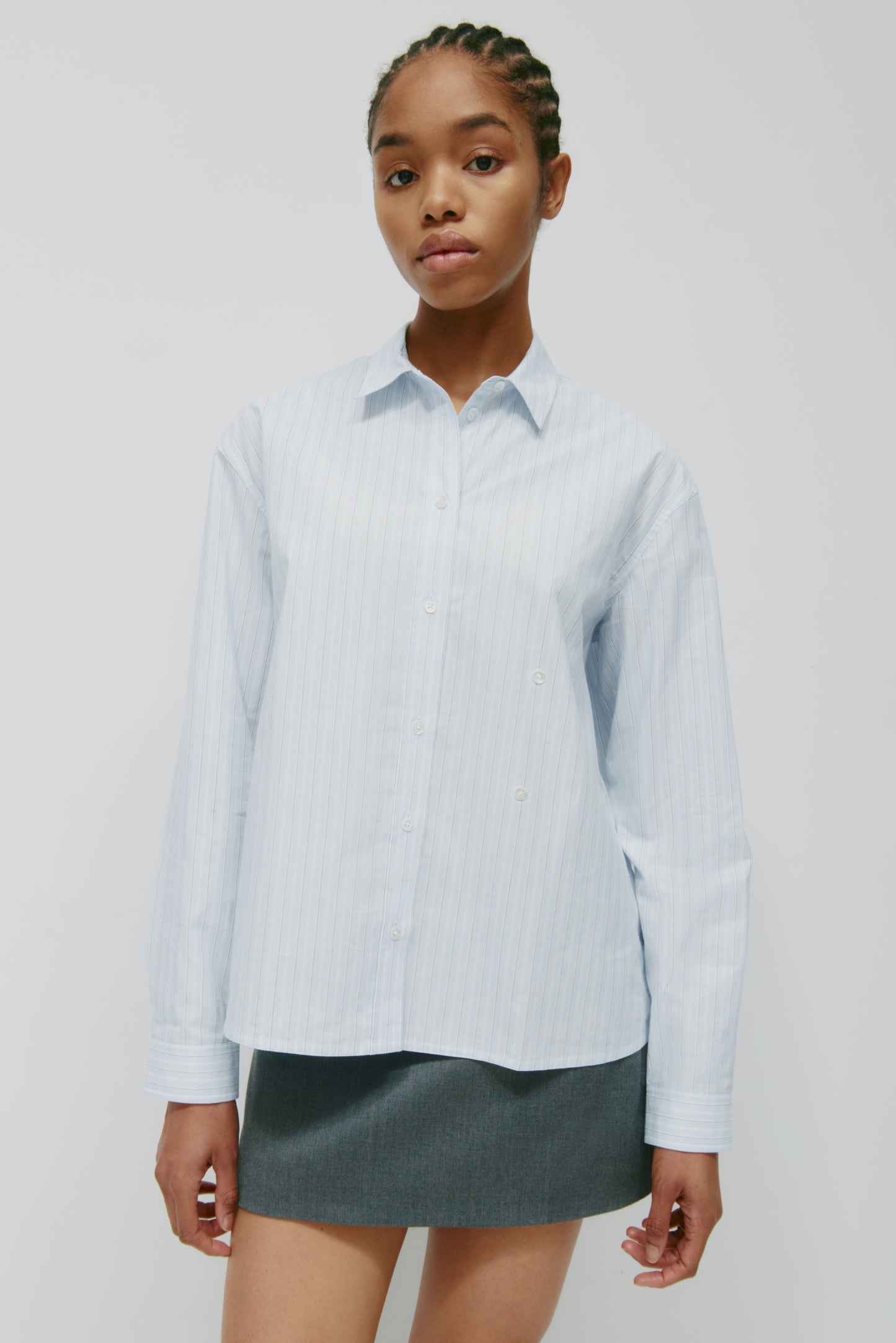 Women's Maraaya Shirt in Blue Aura Stripe