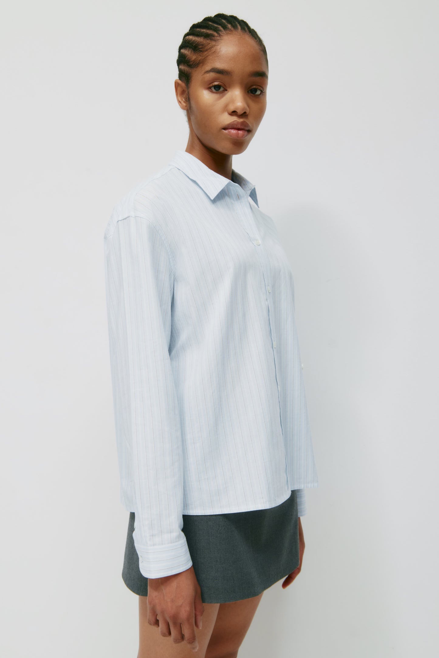 Women's Maraaya Shirt in Blue Aura Stripe
