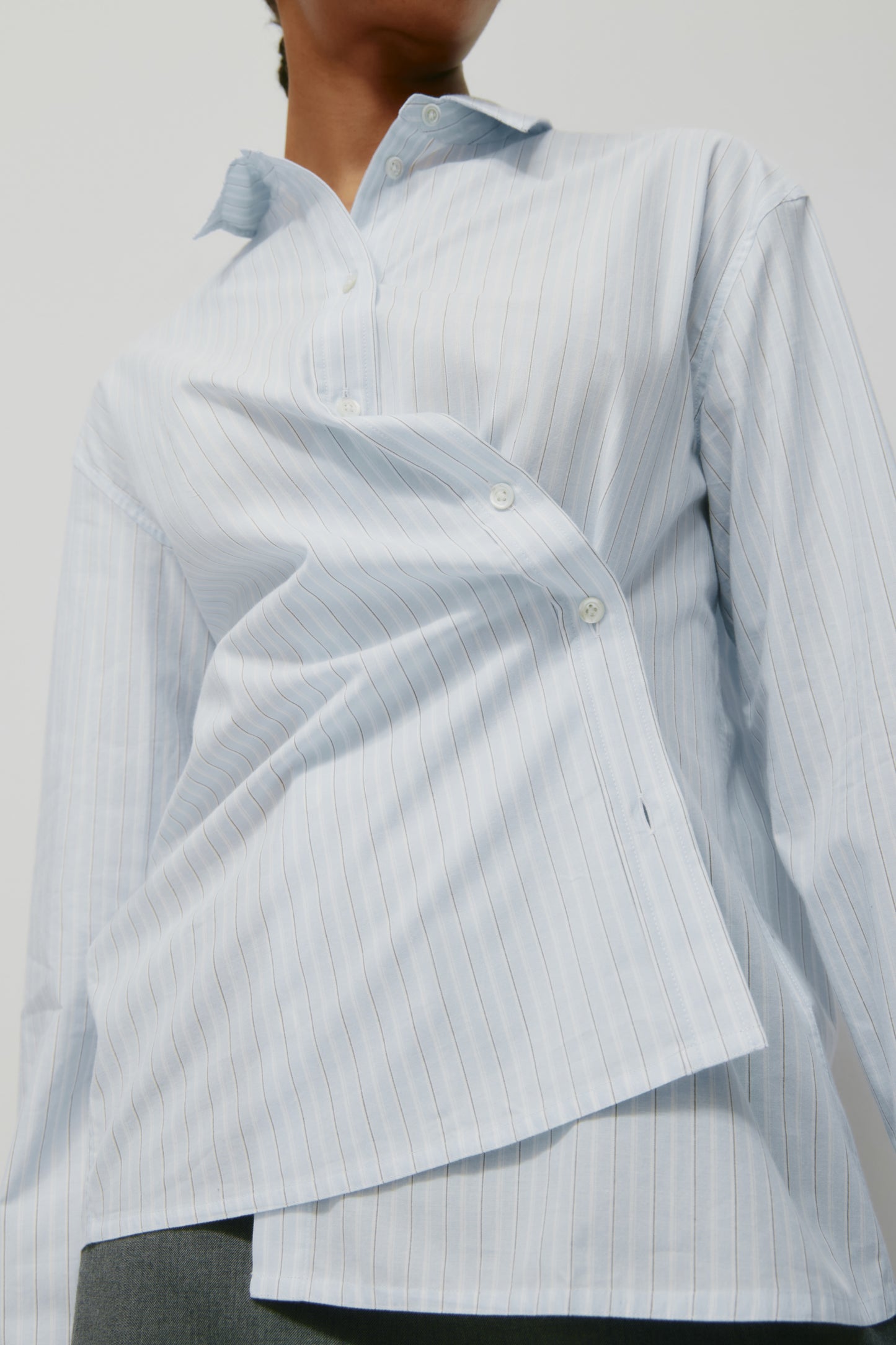 Women's Maraaya Shirt in Blue Aura Stripe