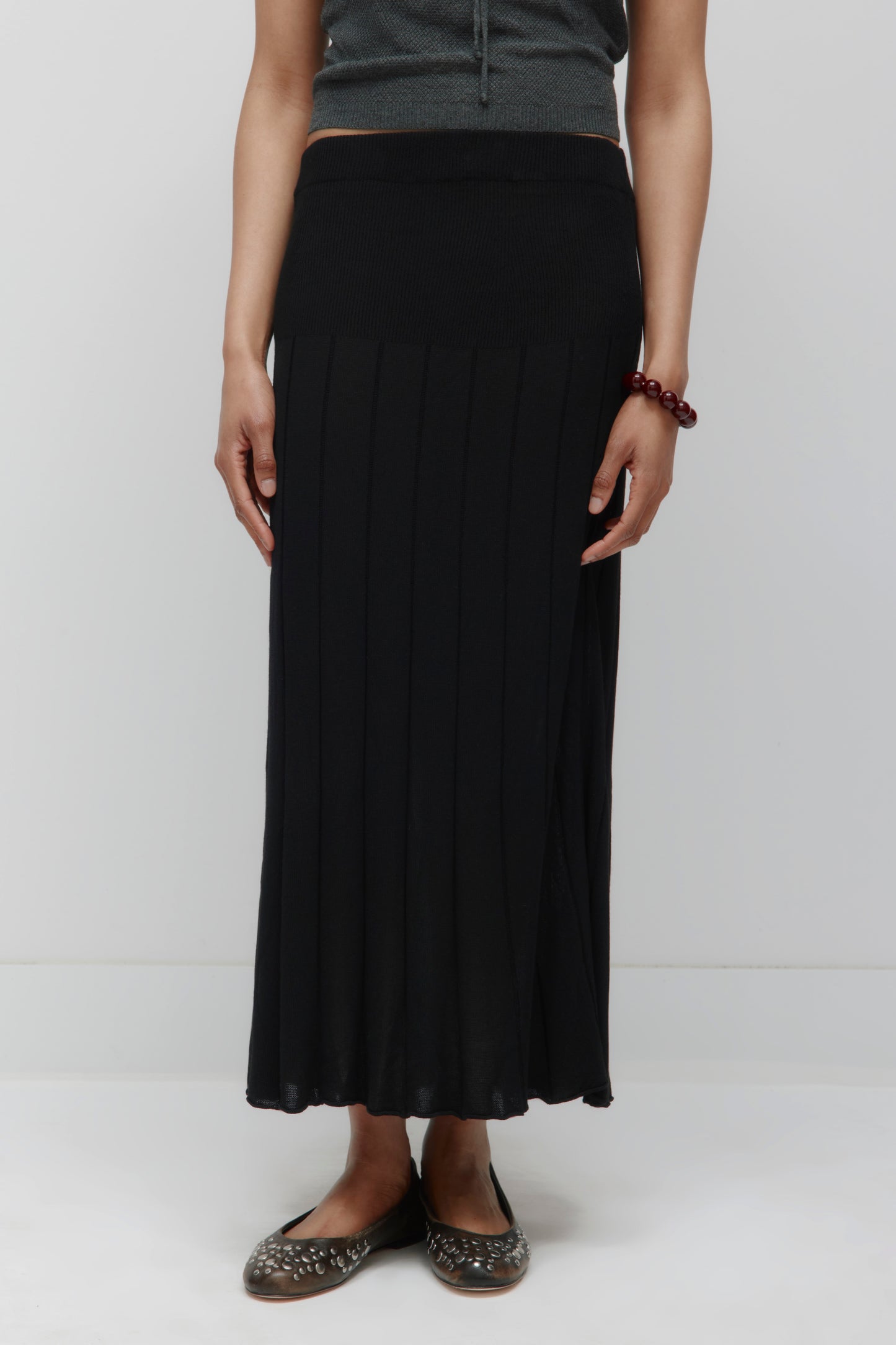 Women's Mesh Skirt in Black