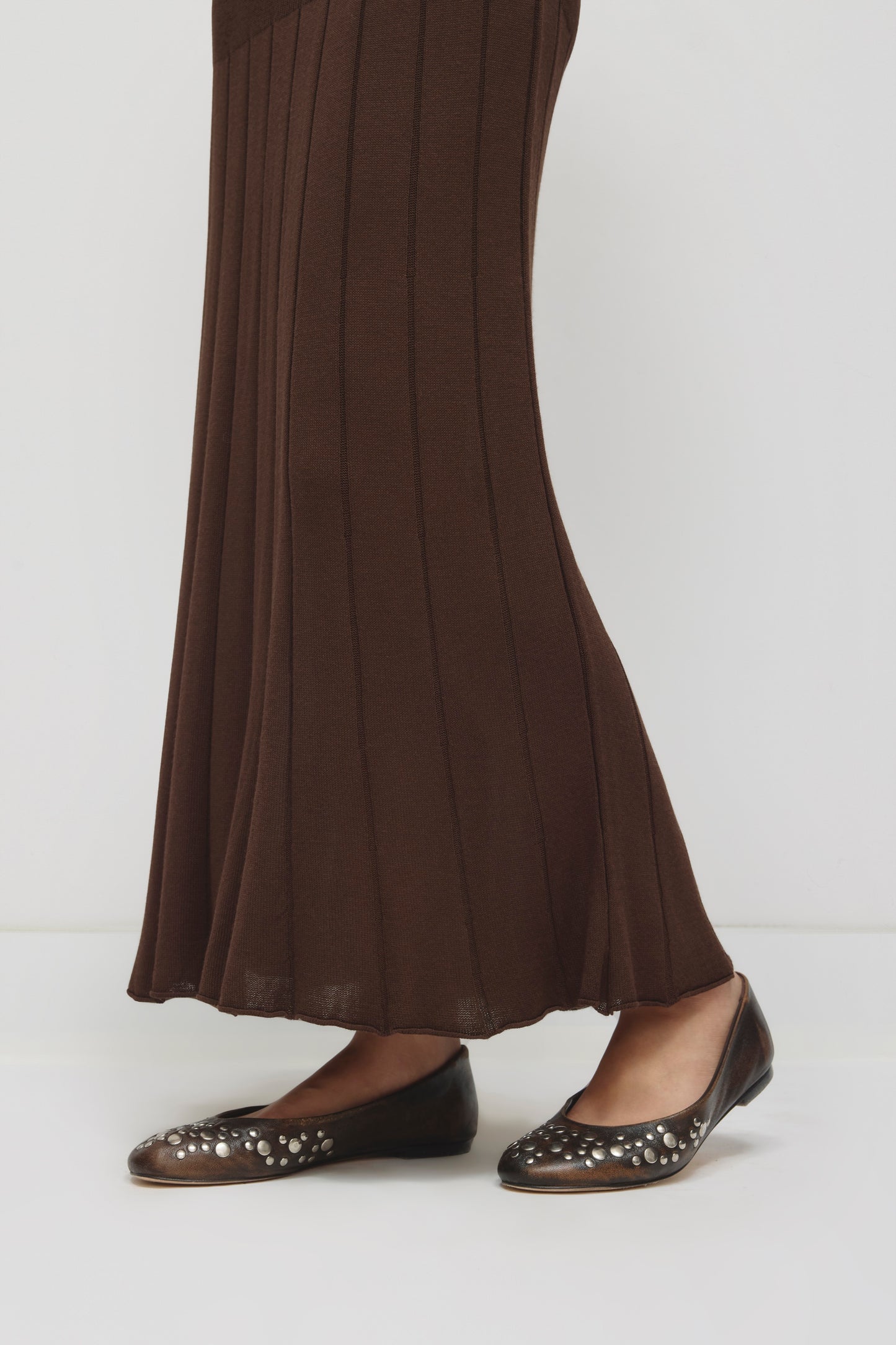 Women's Mesh Skirt in Brown