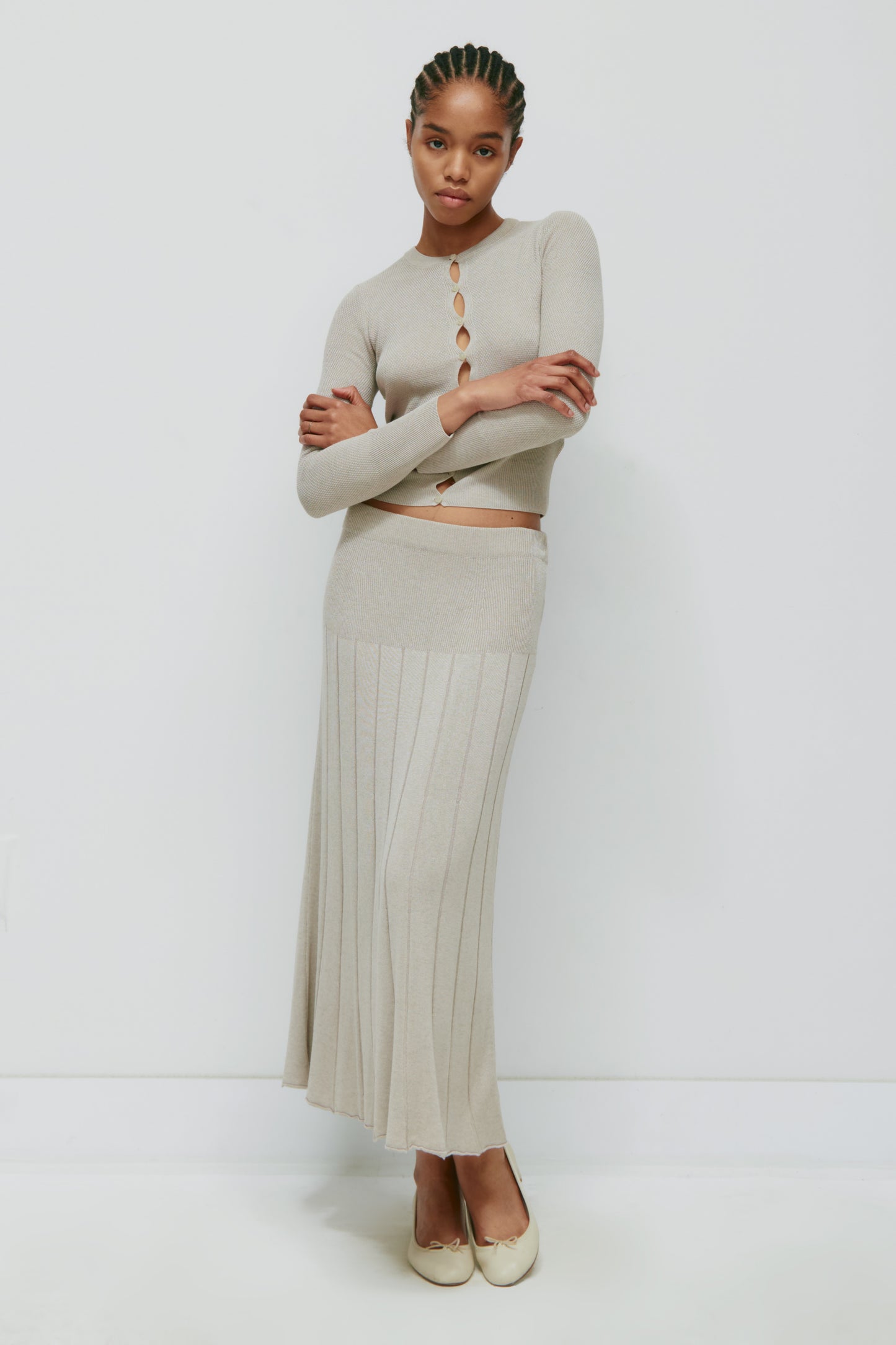 Women's Mesh Skirt in Lino