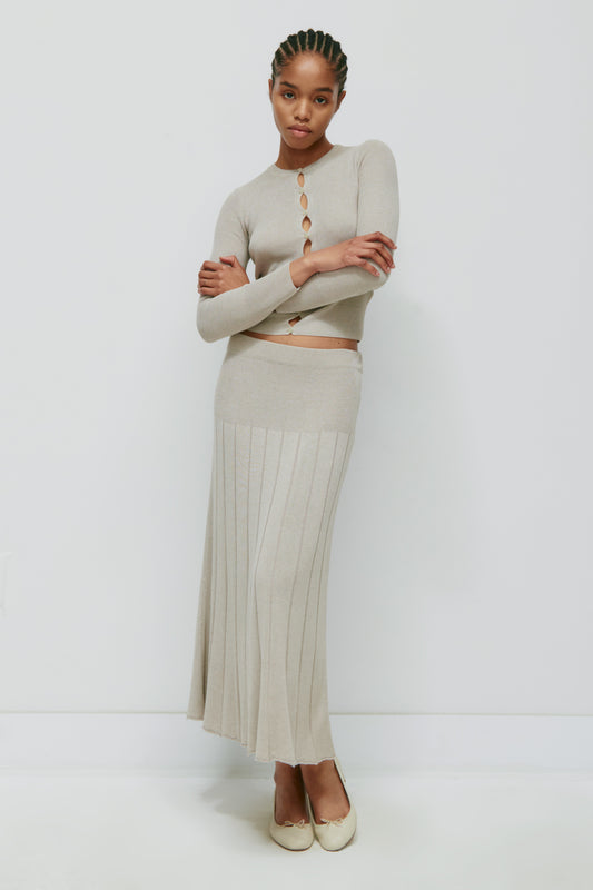 Women's Mesh Skirt in Lino