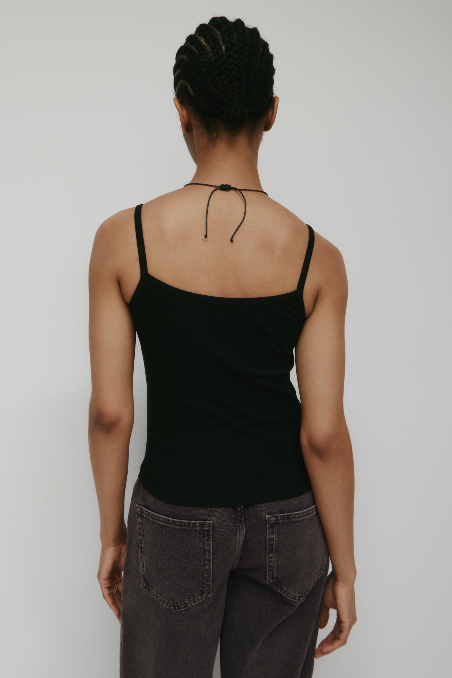Women's Micro Rib Cami in Black