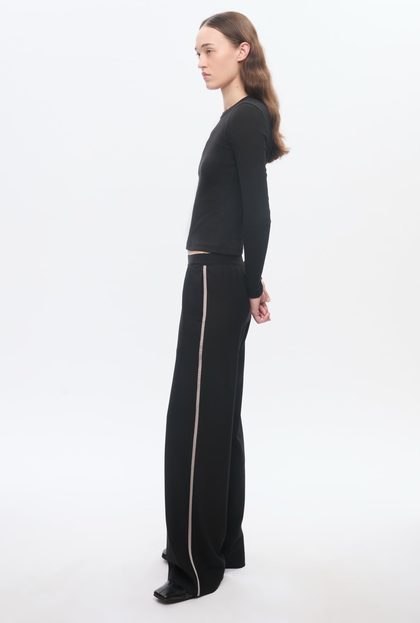 Women's Micro Rib Longsleeve in Black
