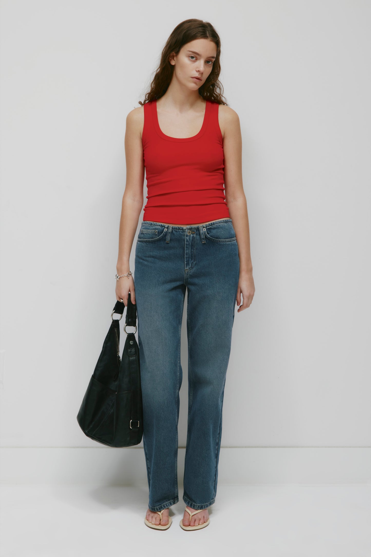 Women's Scoop Tank in Salsa