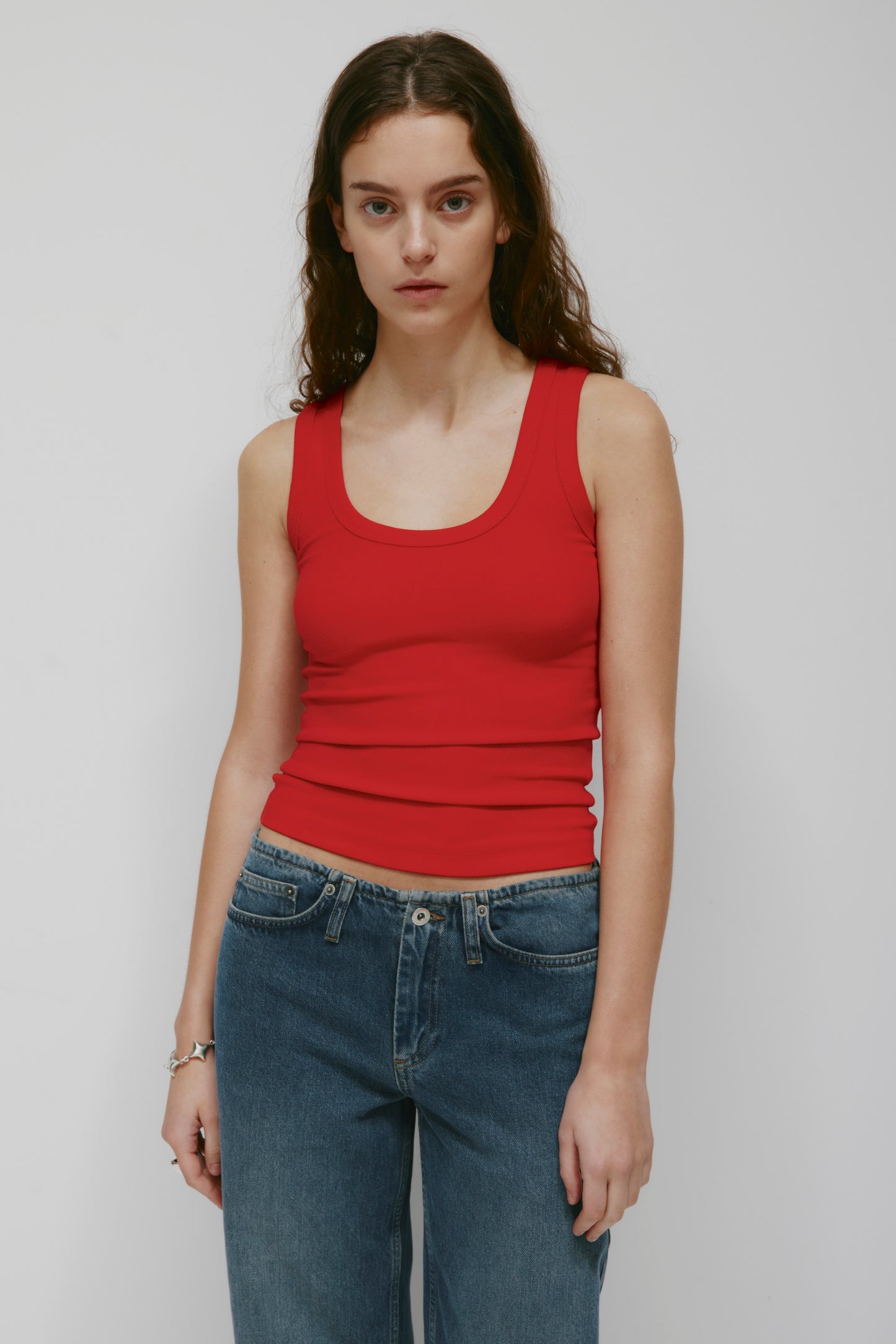 Women's Scoop Tank in Salsa