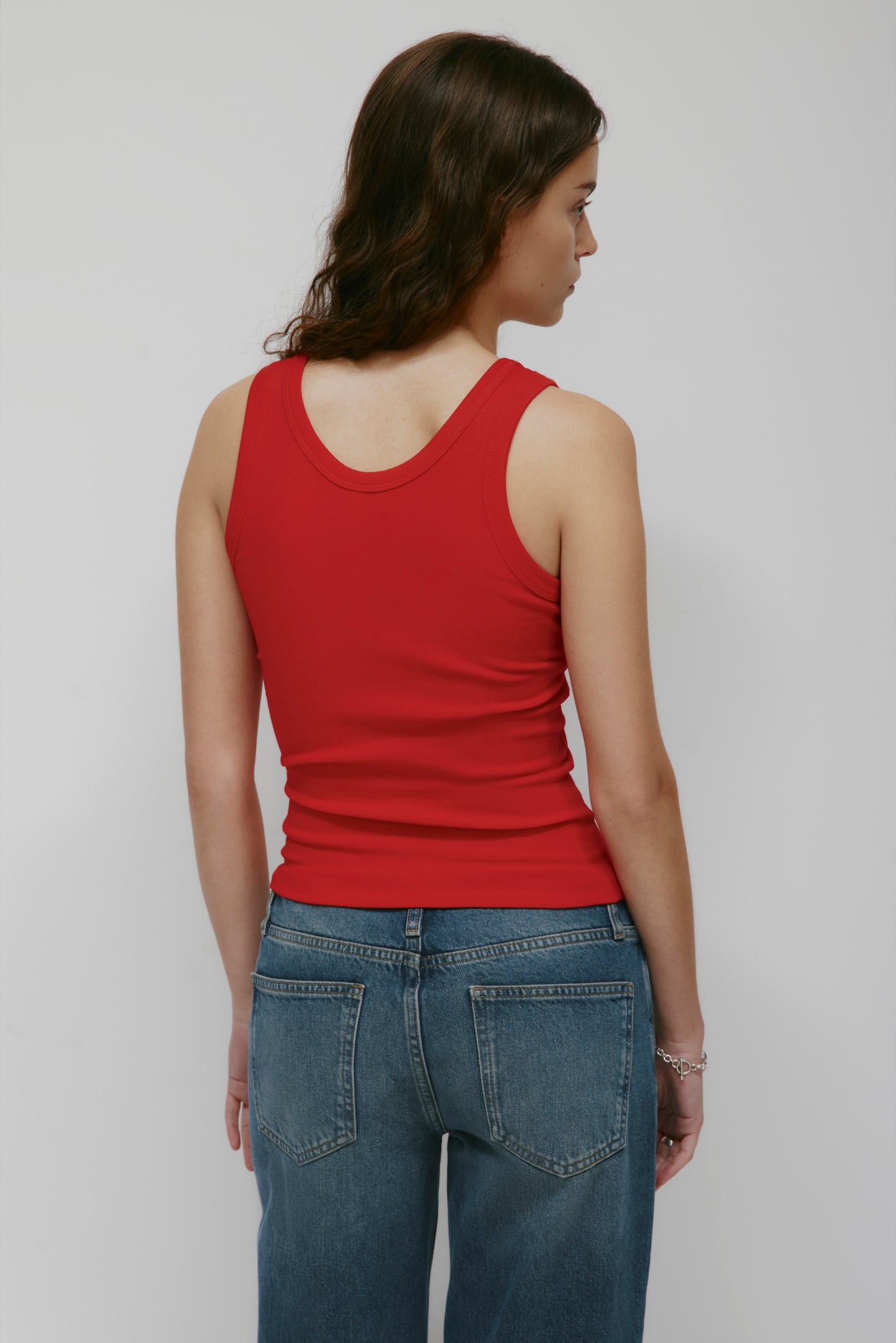 Women's Scoop Tank in Salsa