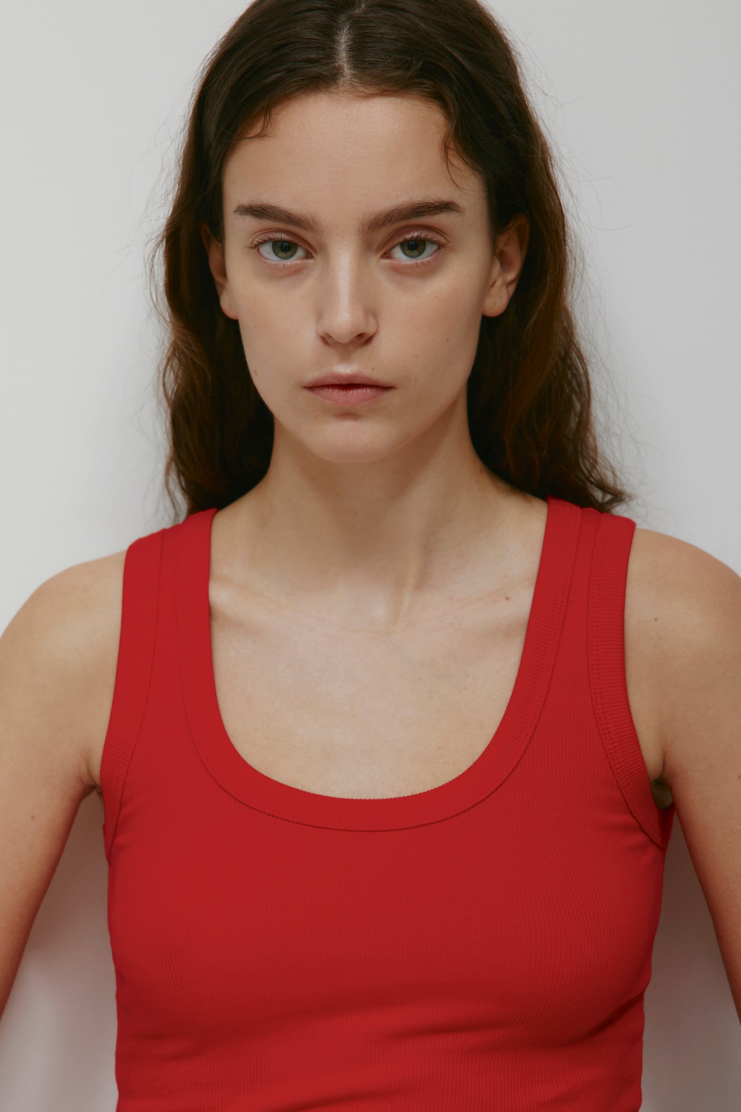 Women's Scoop Tank in Salsa