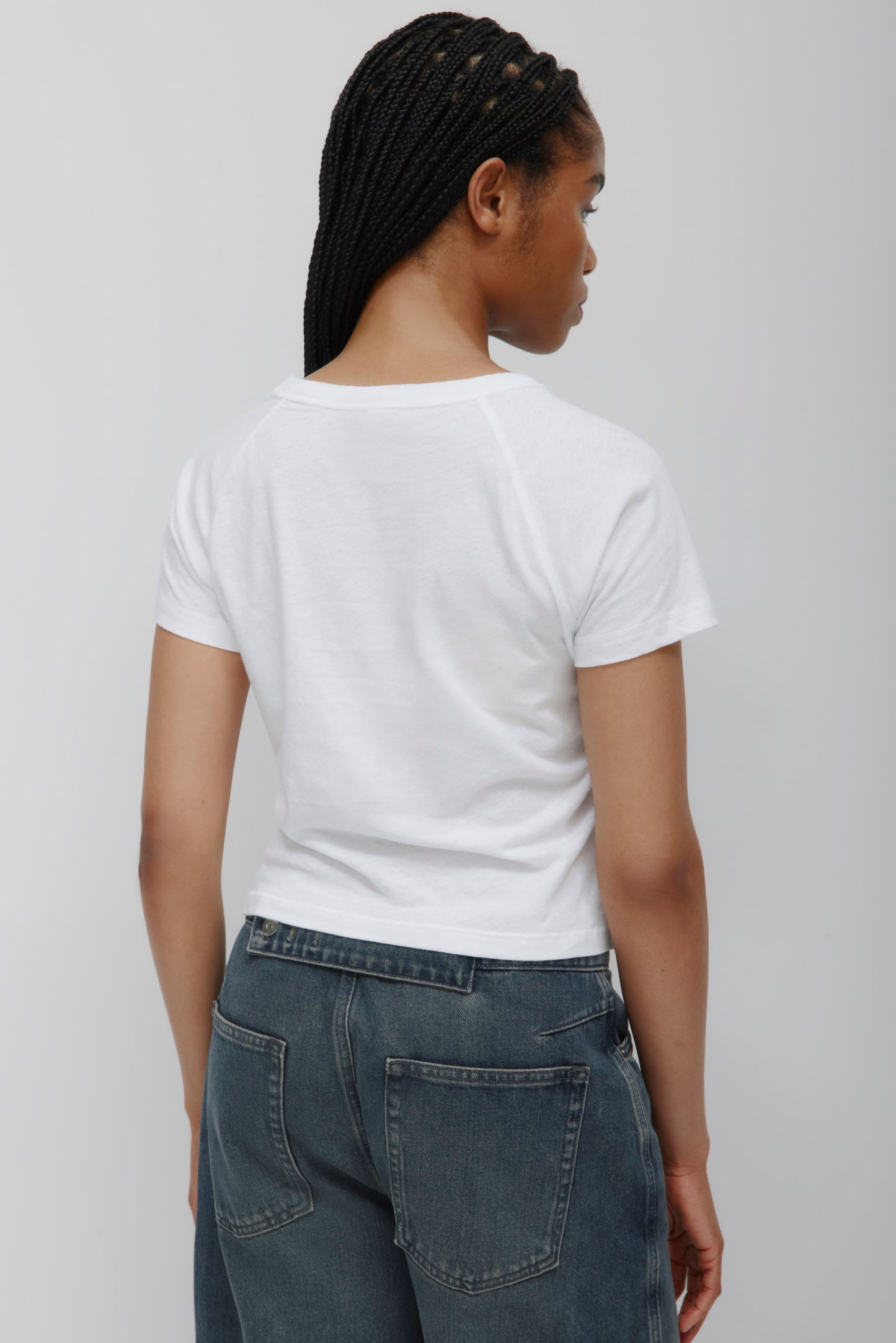Women's Nassim Varsity Tee in White